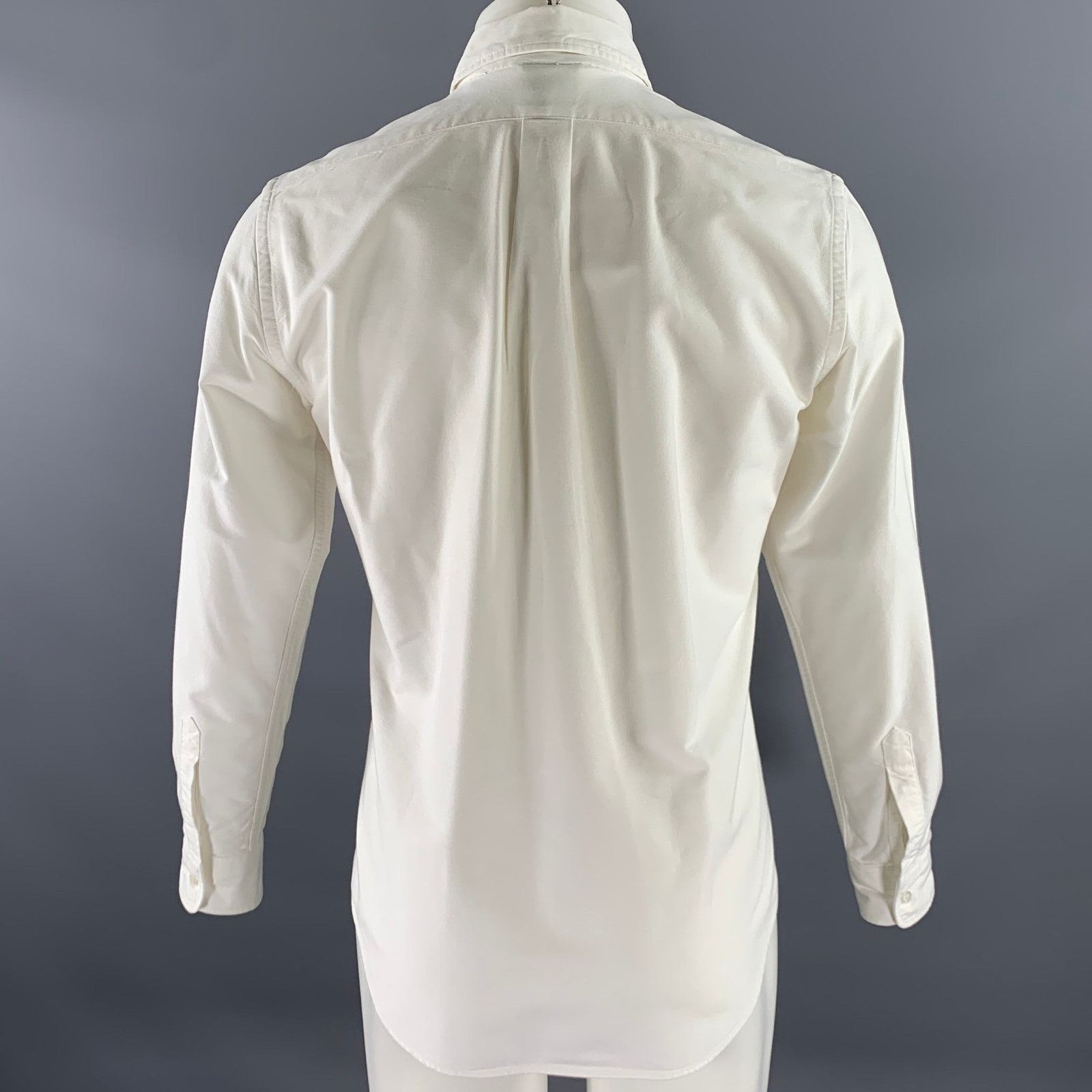 Aspesi ASPESI Size S White Oxford Long Sleeve Shirt Size US S / EU 44-46 / 1 - 4 Thumbnail