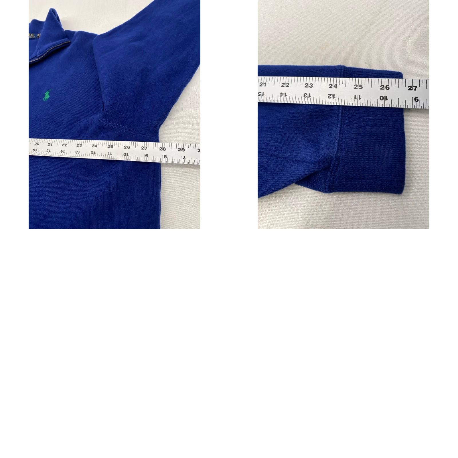 Ralph Lauren Polo Ralph Lauren 2XL Pullover Sweater 1/4 Zip Long Sleeve Blue 100% Cotton Mens Size US XXL / EU 58 / 5 - 8 Thumbnail