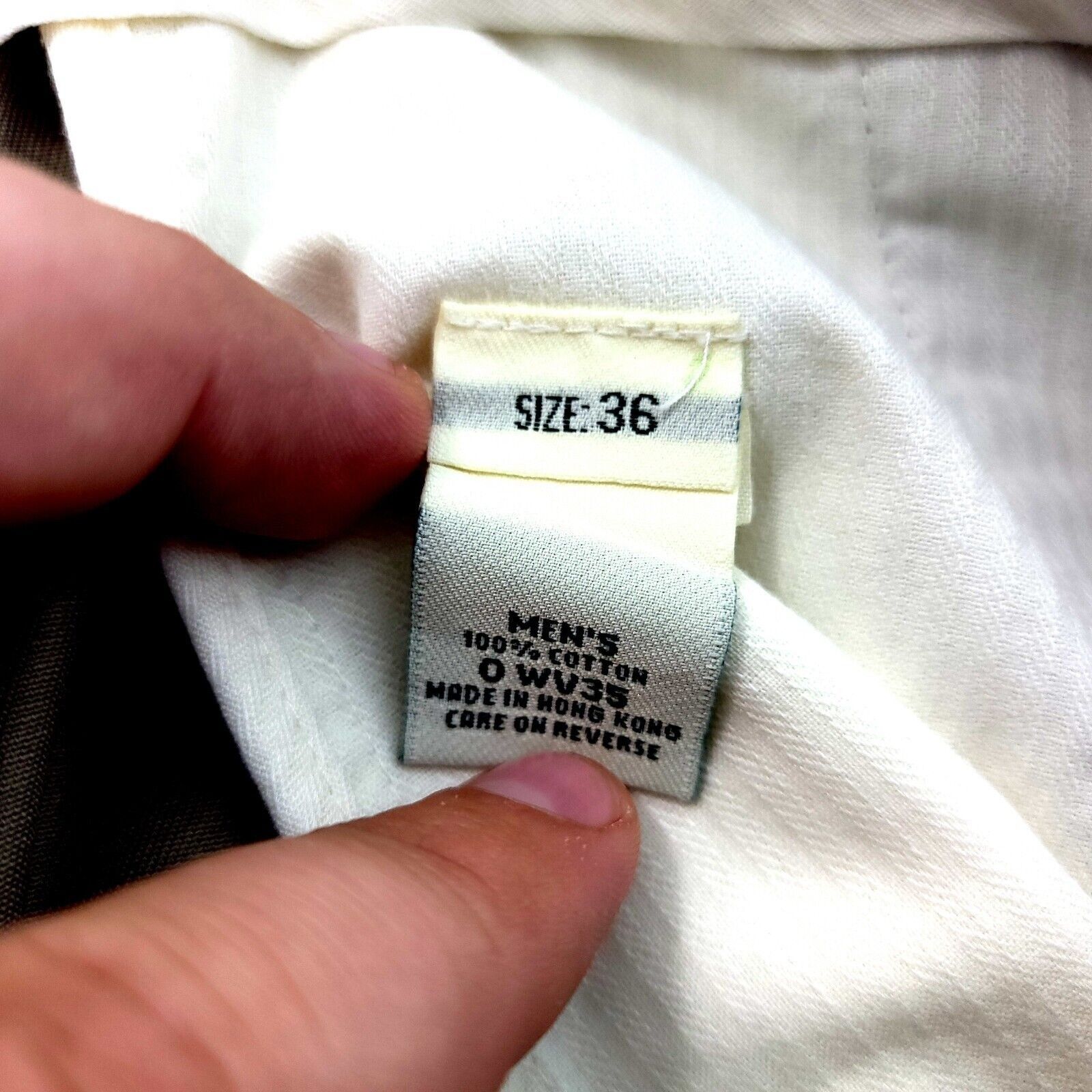 L.L. Bean L.L. Bean Cream Tan Flat Front Cotton High Rise Chino Pants Size US 36 / EU 52 - 6 Thumbnail
