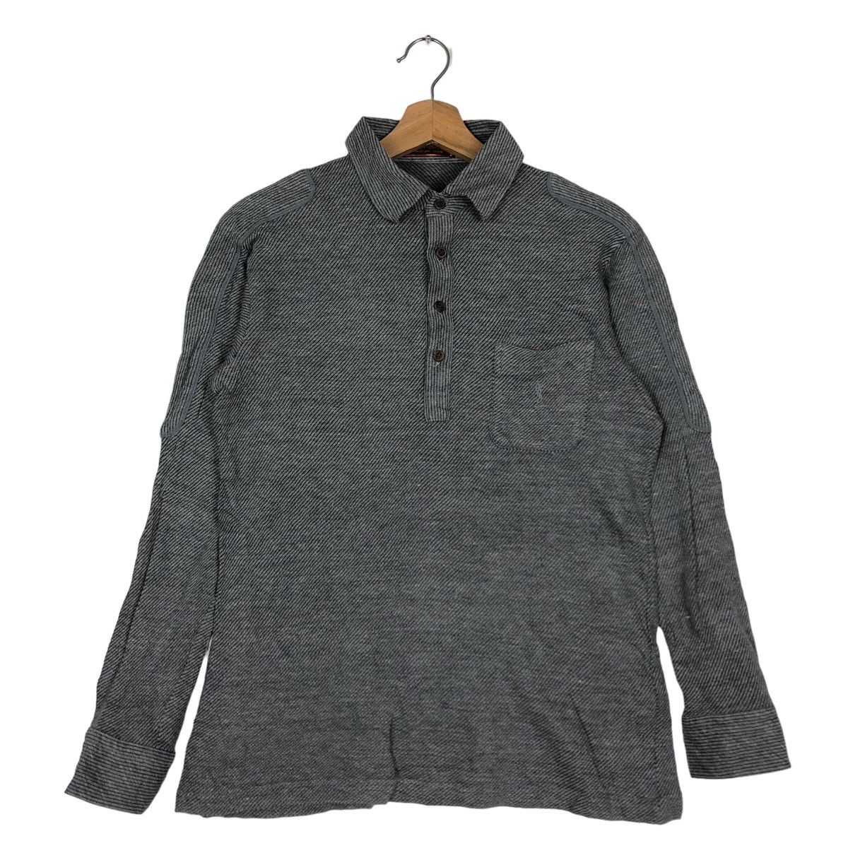 Yves Saint Laurent 🔥Long Sleeve Collar Sweatshirt Knit Size US M / EU 48-50 / 2 - 2 Thumbnail