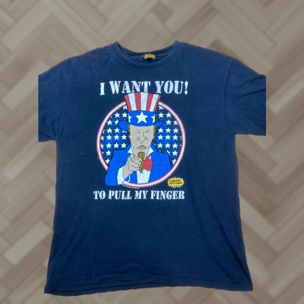 Vintage Beavis & Butthead T Shirt L I Want You To Pull My Finiger MTV Show #6808 Size US L / EU 52-54 / 3 - 1 Thumbnail