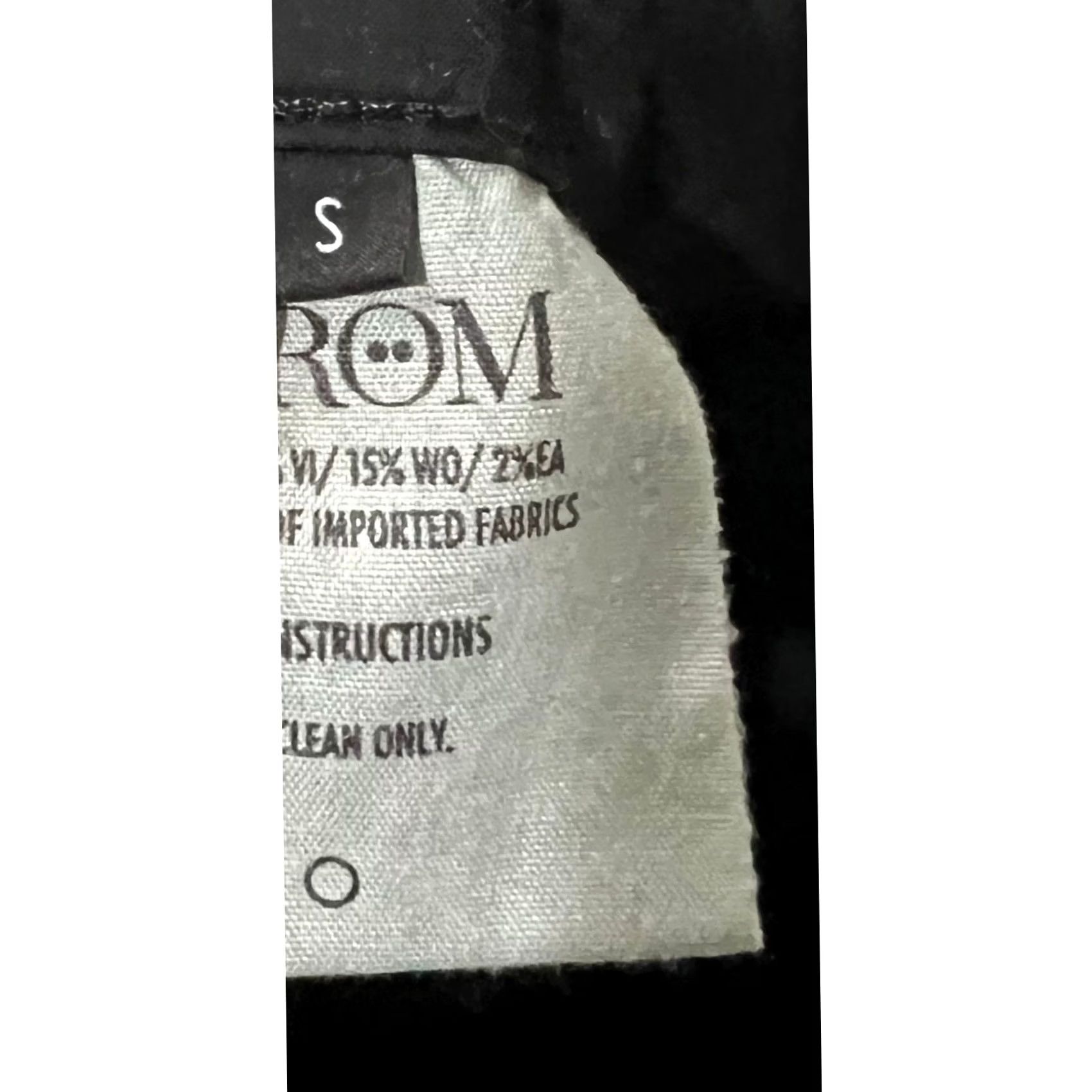 Vintage Strom Womens Dress Pants Dark Gray Mid Rise Flat Front Straight Leg Career Sz S Mens Womens Girls? Size 28" / US 6 / IT 42 - 7 Thumbnail