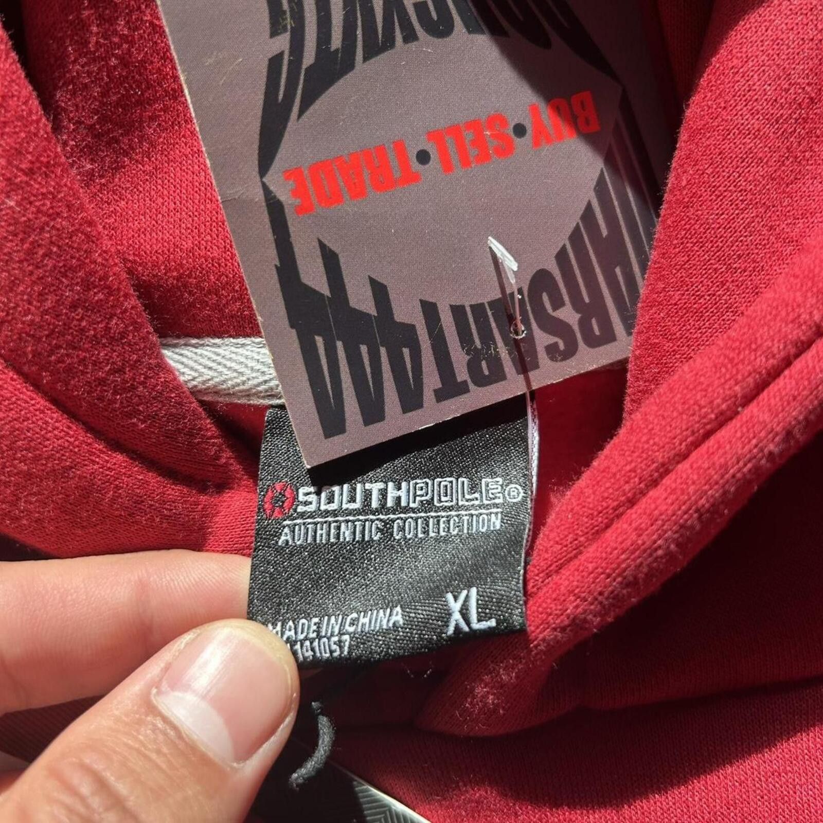 Southpole Vintage y2k Southpole Red Boxy Embroidered Hoodie NWT XL Size US XL / EU 56 / 4 - 3 Thumbnail
