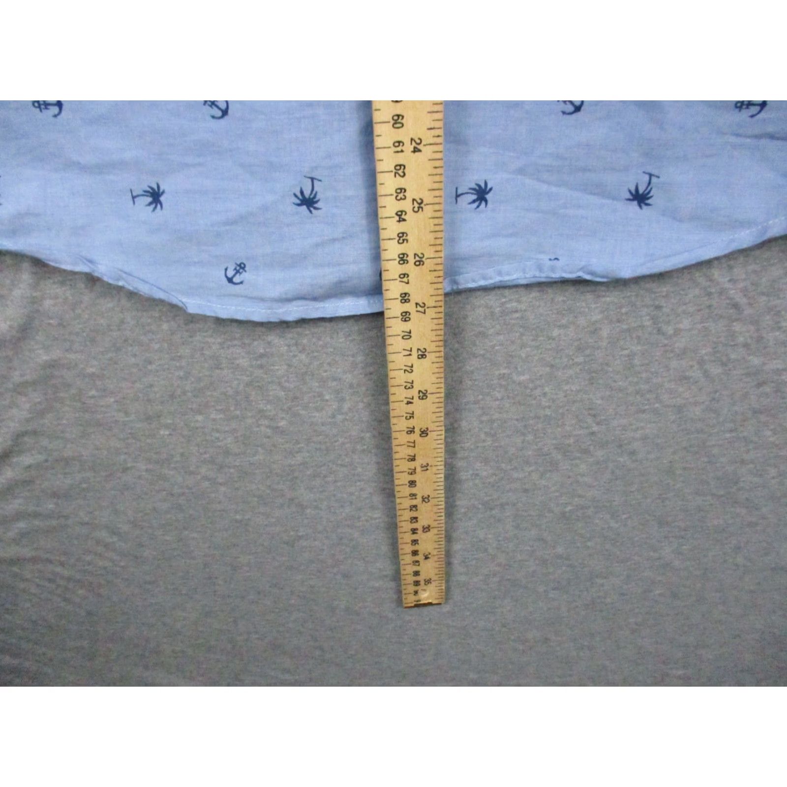 Vintage Free Planet Shirt Mens 14/16 Short Sleeve Button Up Blue Nautical Palm Tree 90s? Size US S / EU 44-46 / 1 - 7 Thumbnail