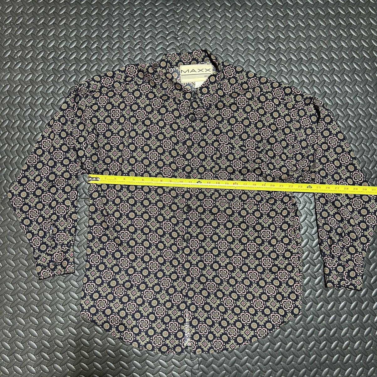 Vintage Vintage MAXX FM Shirt Mens Large Geometric Abstract Rayon Size US L / EU 52-54 / 3 - 6 Thumbnail