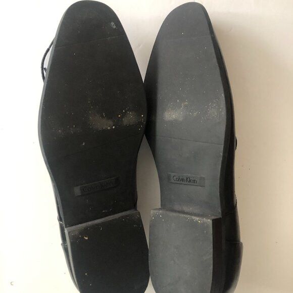 Calvin Klein Calvin Klein men's black leather dress shoes size: 11 Size US 11 / EU 44 - 9 Thumbnail