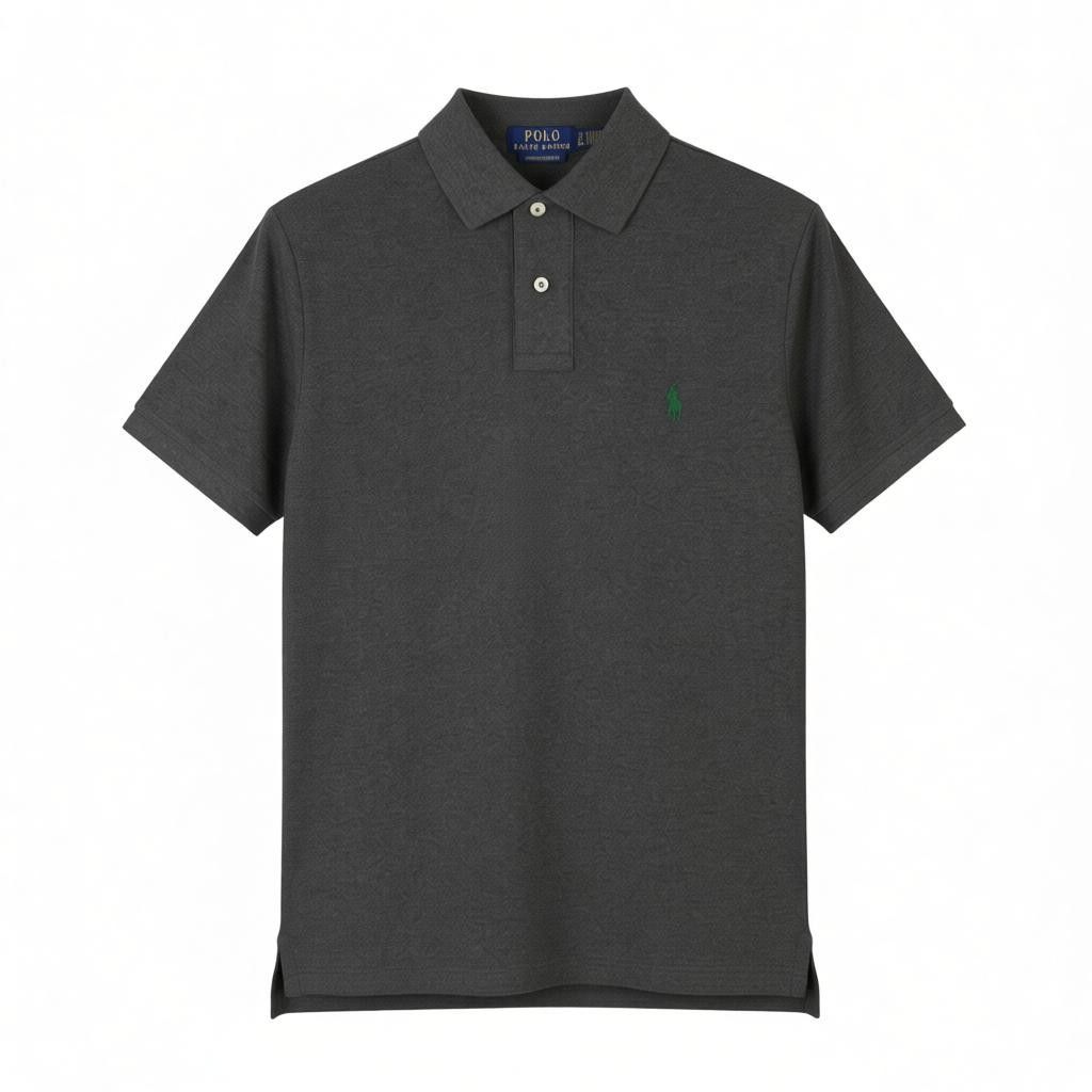 Ralph Lauren CUSTOM SLIM FIT S Dark Grey Melange Cotton 87892 Size US S / EU 44-46 / 1 - 1 Thumbnail