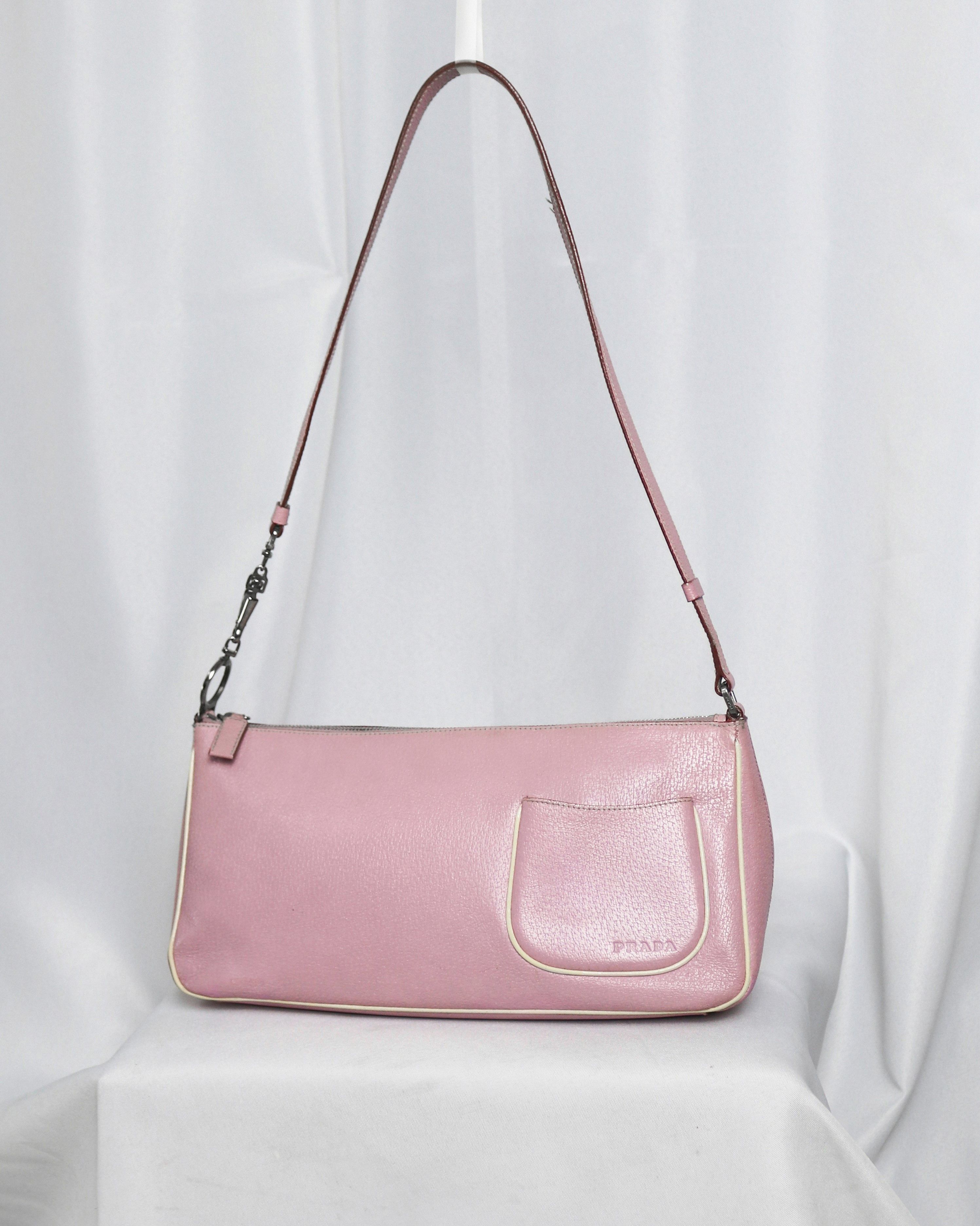 Prada Rare Prada 2001 Petalo Cinghiale leather shoulder bag Size ONE SIZE - 1 Thumbnail
