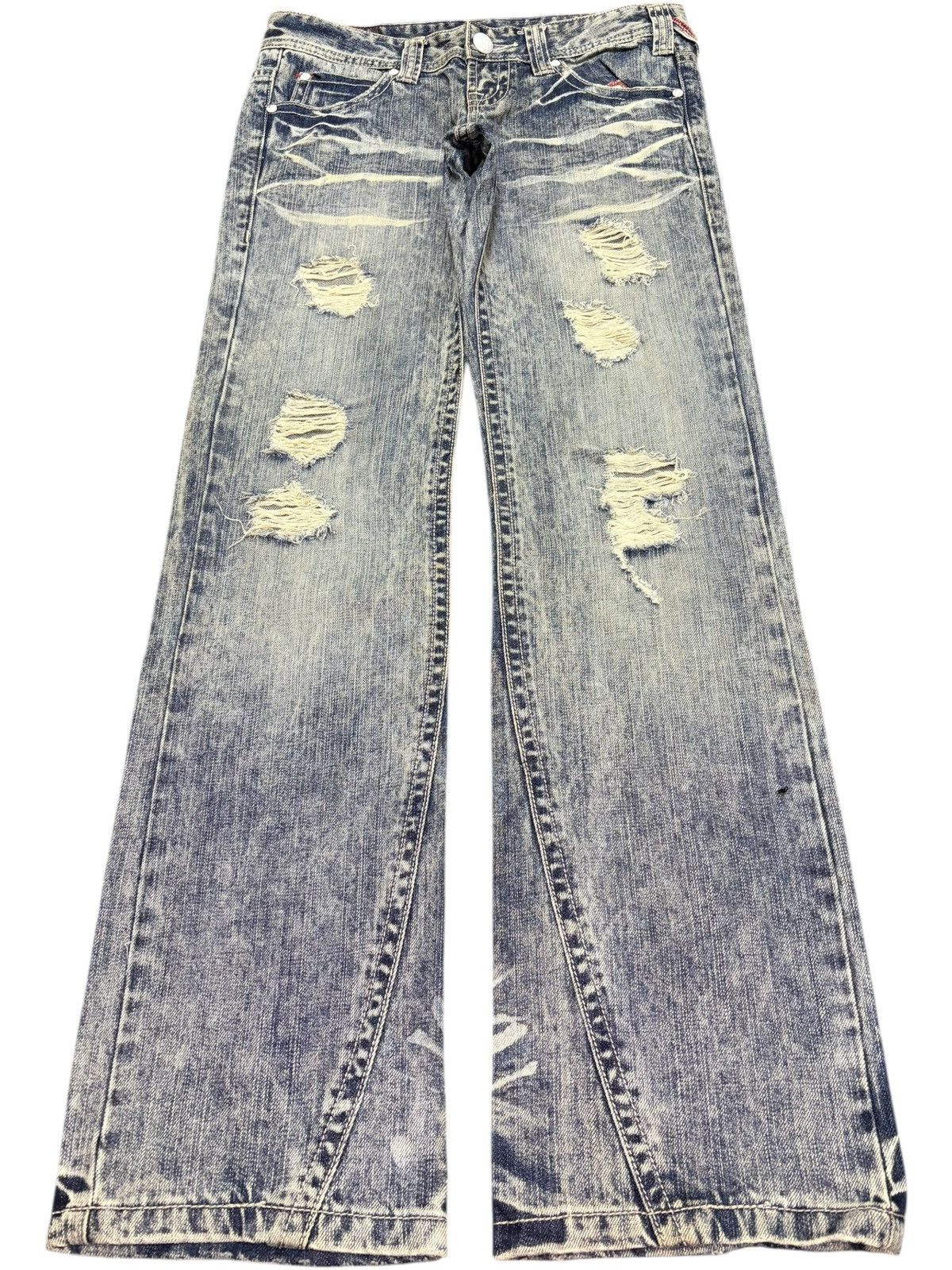 Ksubi Vintage Japanese Brand Bleached Distress Loose Jeans Size 32" / US 10 / IT 46 - 1 Thumbnail