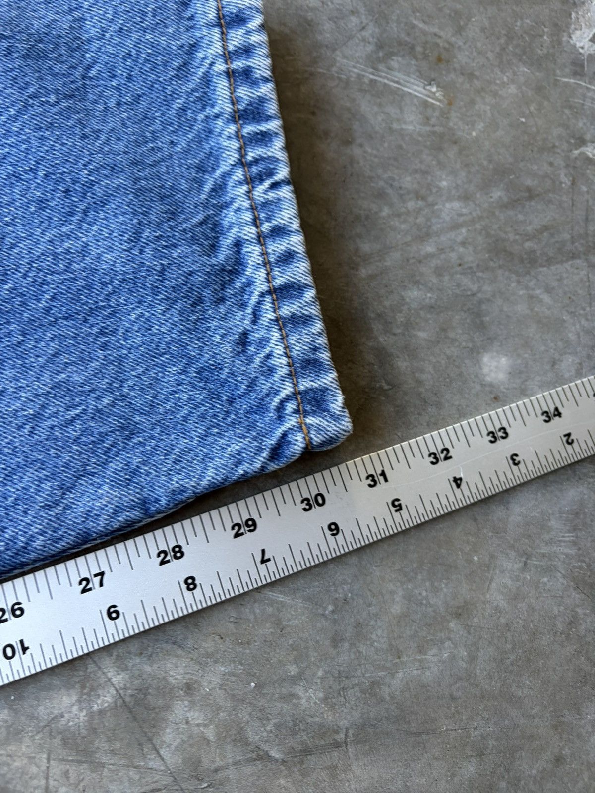 L.L. Bean L.L. Bean Faded Flannel Lined Baggy Workwear Denim Size US 34 / EU 50 - 6 Thumbnail
