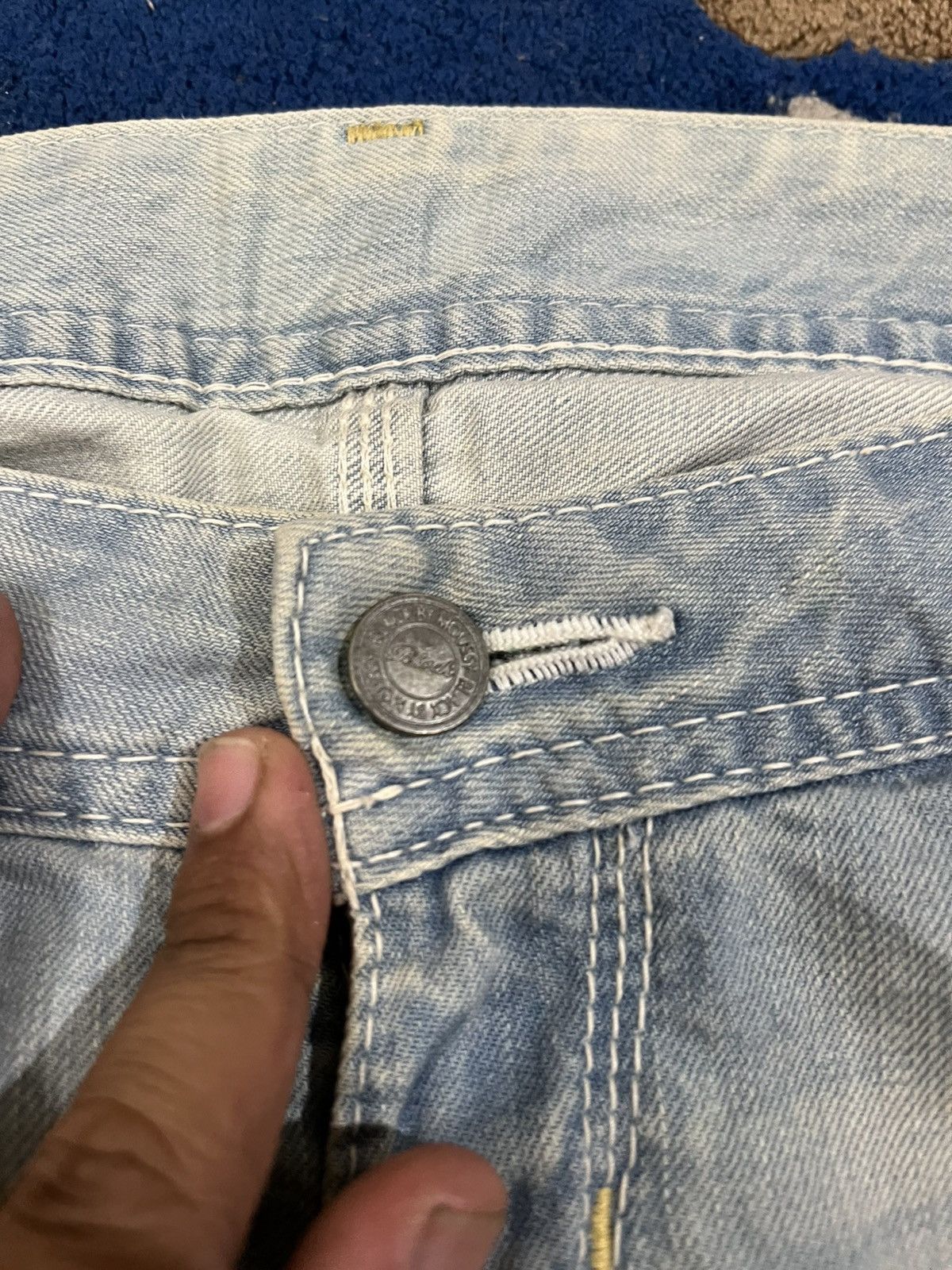 Japanese Brand × MOUSSY Vintage Black By Moussy Flare Carpenter Denim Size US 29 - 9 Thumbnail