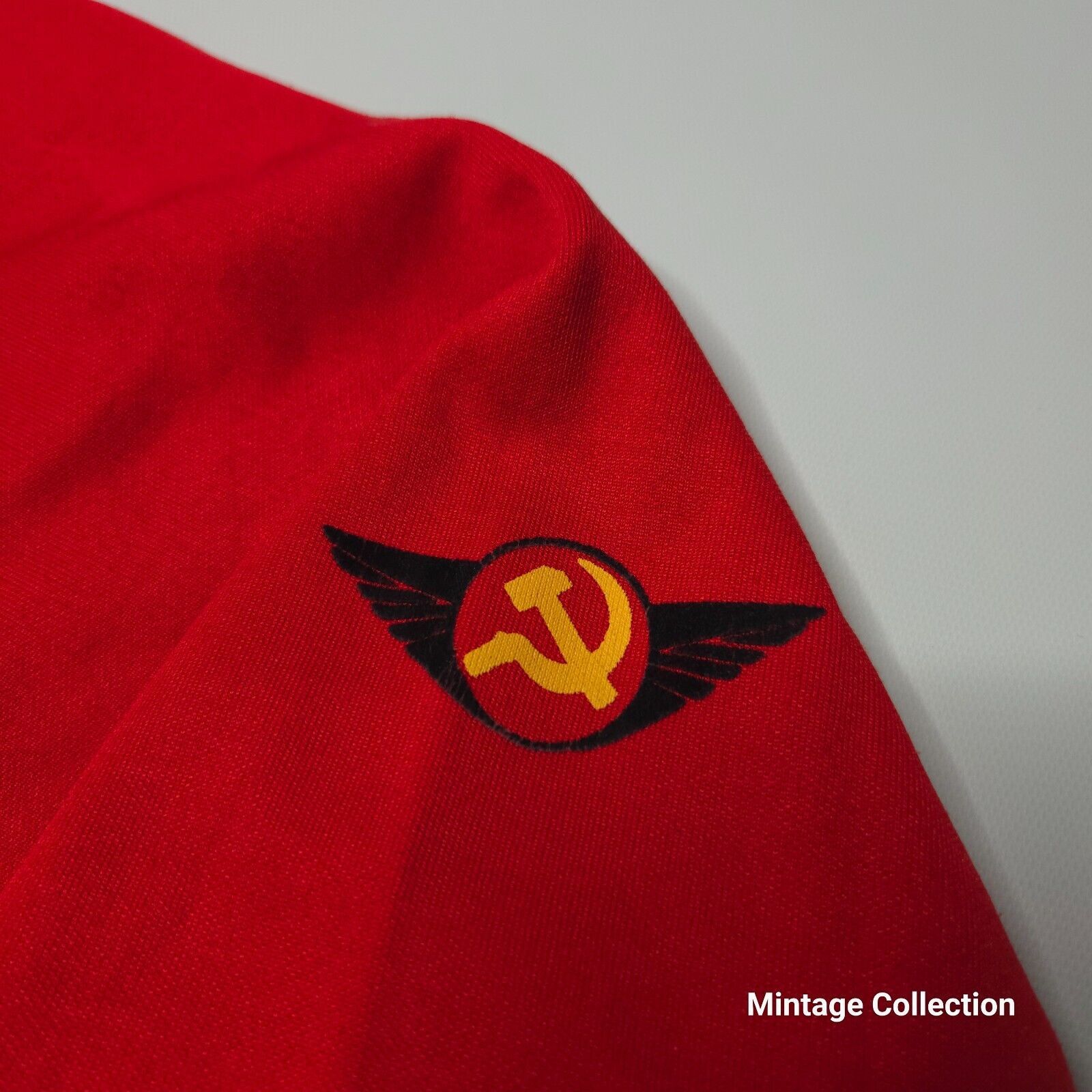 Blue Marlin VINTAGE USSR RUSSIA SOVIET UNION OLYMPICS RED TRACK JACKET L Size US L / EU 52-54 / 3 - 6 Thumbnail