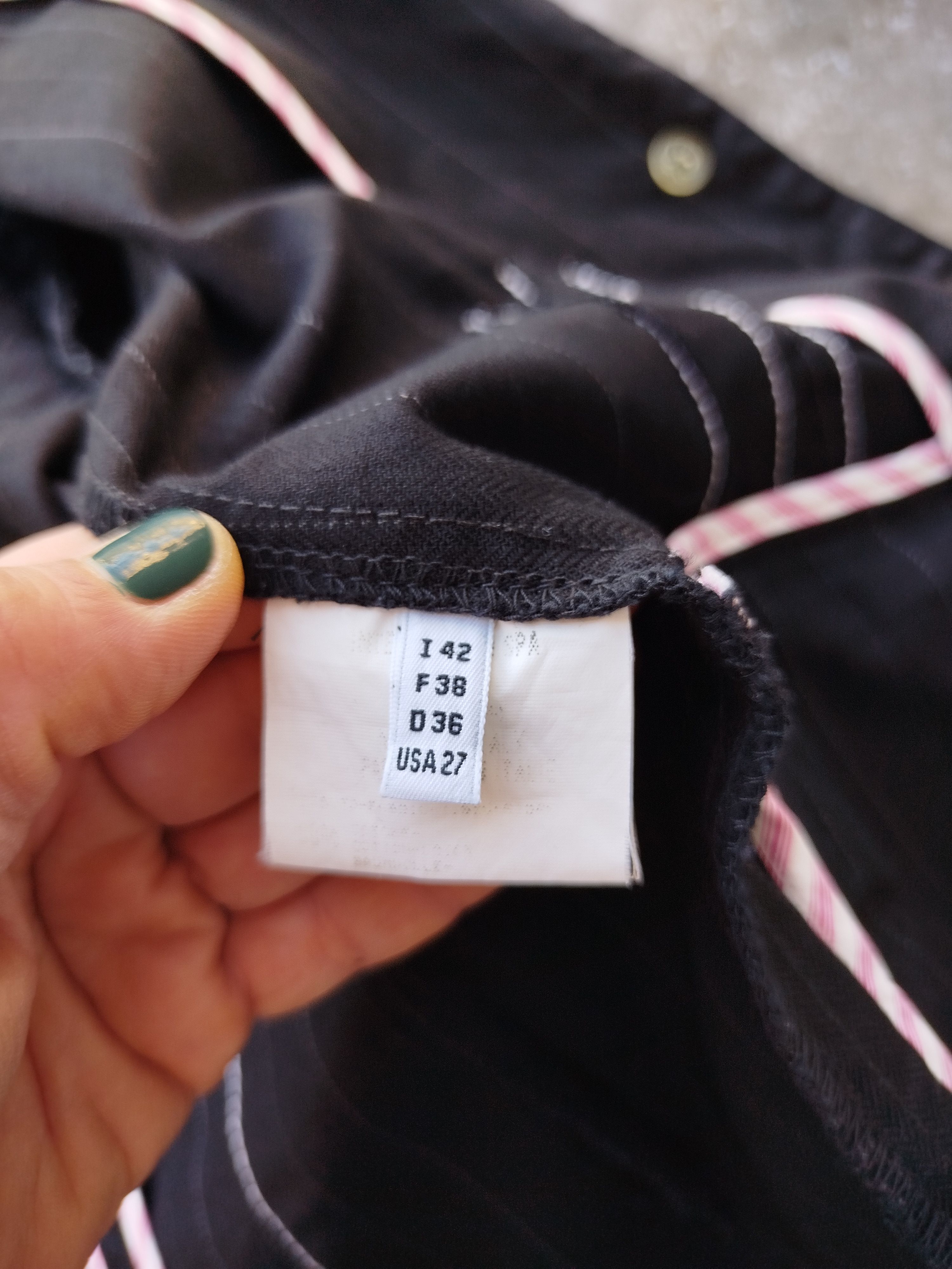 Marithe + Francois Girbaud Blazer Jacket Striped Pockets Cotton Italy Vintage 00s Size S / US 4 / IT 40 - 17 Thumbnail