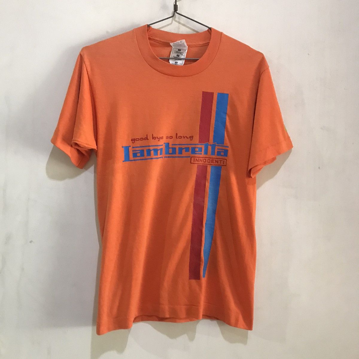 Lambretta × Vintage Vintage 90s Lambretta racing stripe Tee mods Single stitch Size US S / EU 44-46 / 1 - 1 Thumbnail