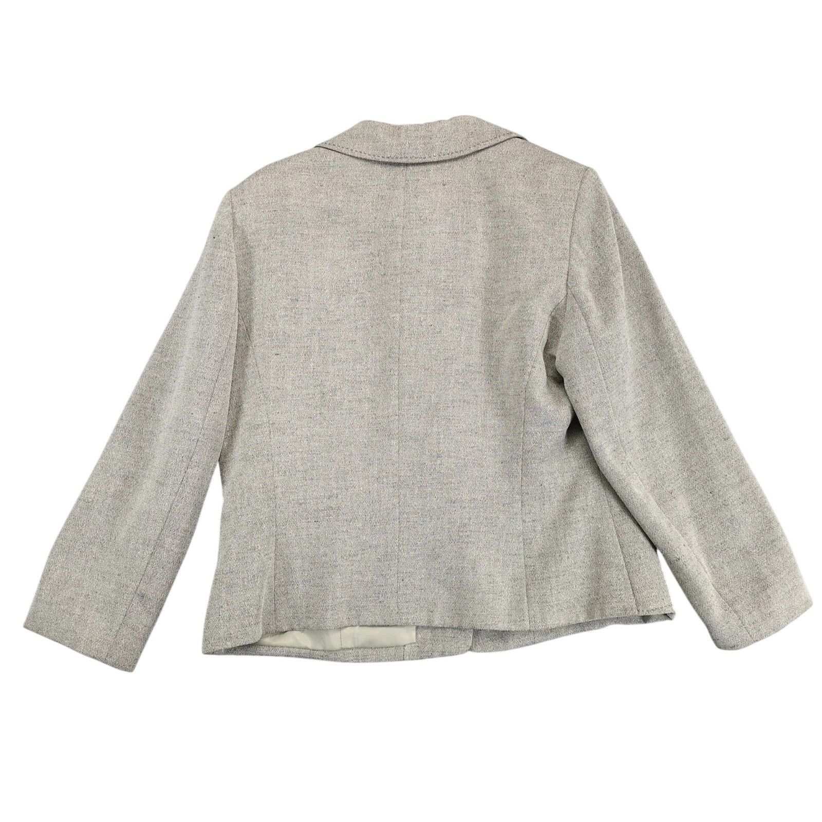 Other Vintage Le Suit Blazer Women's 14 Beige Tweed Y2K Career Size XL / US 12-14 / IT 48-50 - 3 Thumbnail