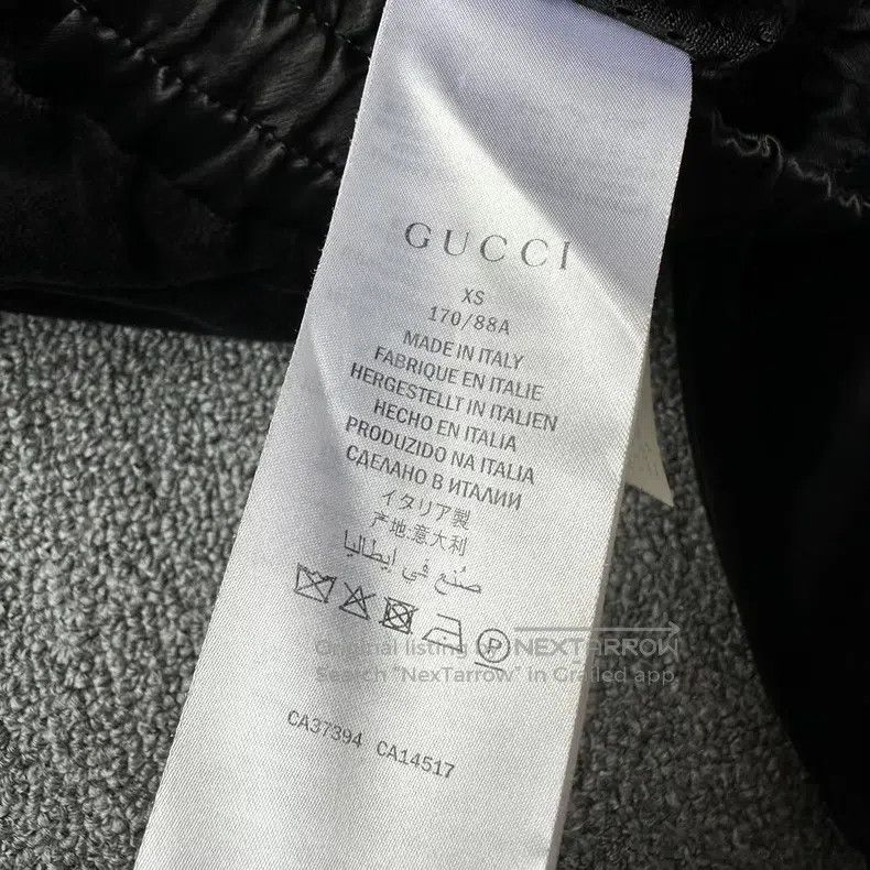 Gucci Gucci Black letter embroidery zipper casual jacket Size US XS / EU 42 / 0 - 5 Thumbnail
