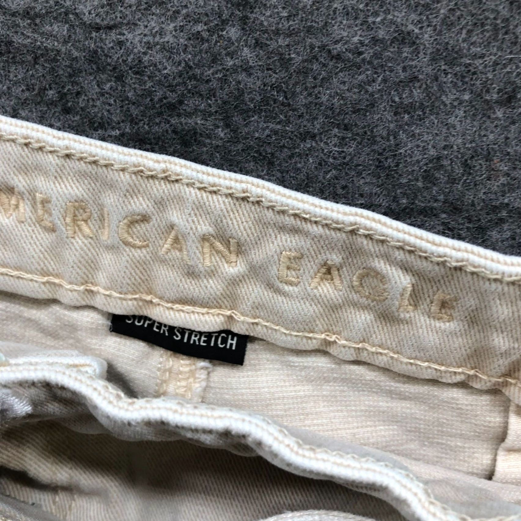 American Eagle Outfitters American Eagle Outfitters Skort Women 0 Beige Denim Wrap Mini Super Stretch Roll Cuff Size 25" / US 0 / IT 36 - 7 Thumbnail