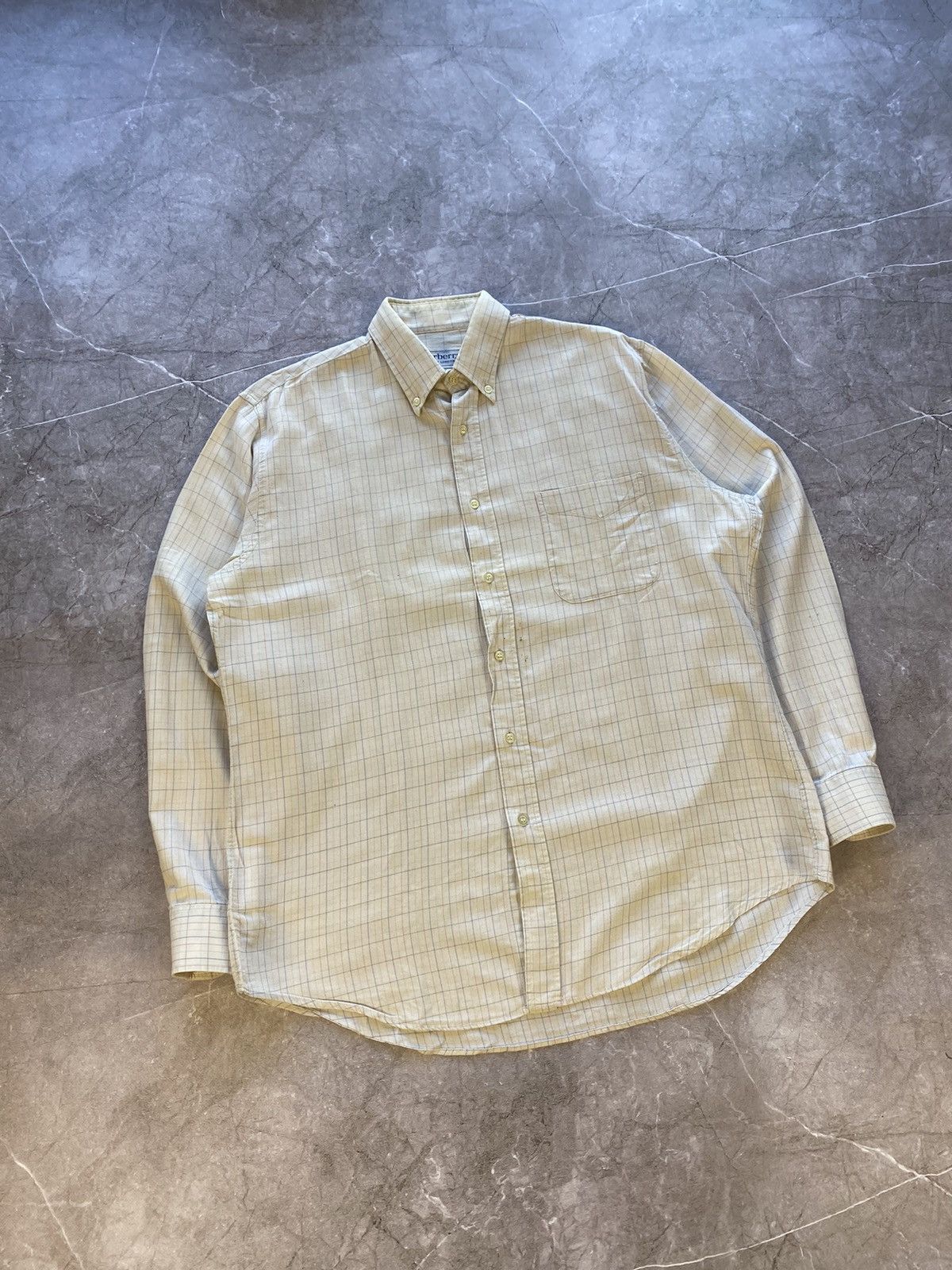 Burberry × Vintage Vintage Y2K Burberrys of London Flannel Shirt Button Up 90s Size US XL / EU 56 / 4 - 1 Thumbnail