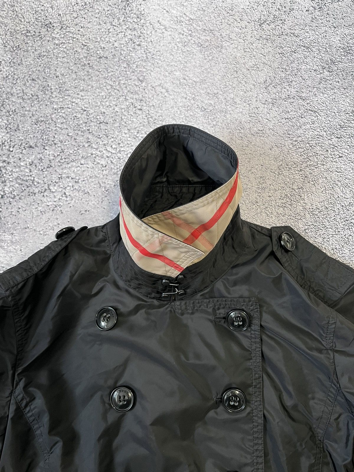 Burberry × Burberry Prorsum Burberry Brit Women Jacket Light Windbreaker Nylon Black Size S / US 4 / IT 40 - 12 Thumbnail