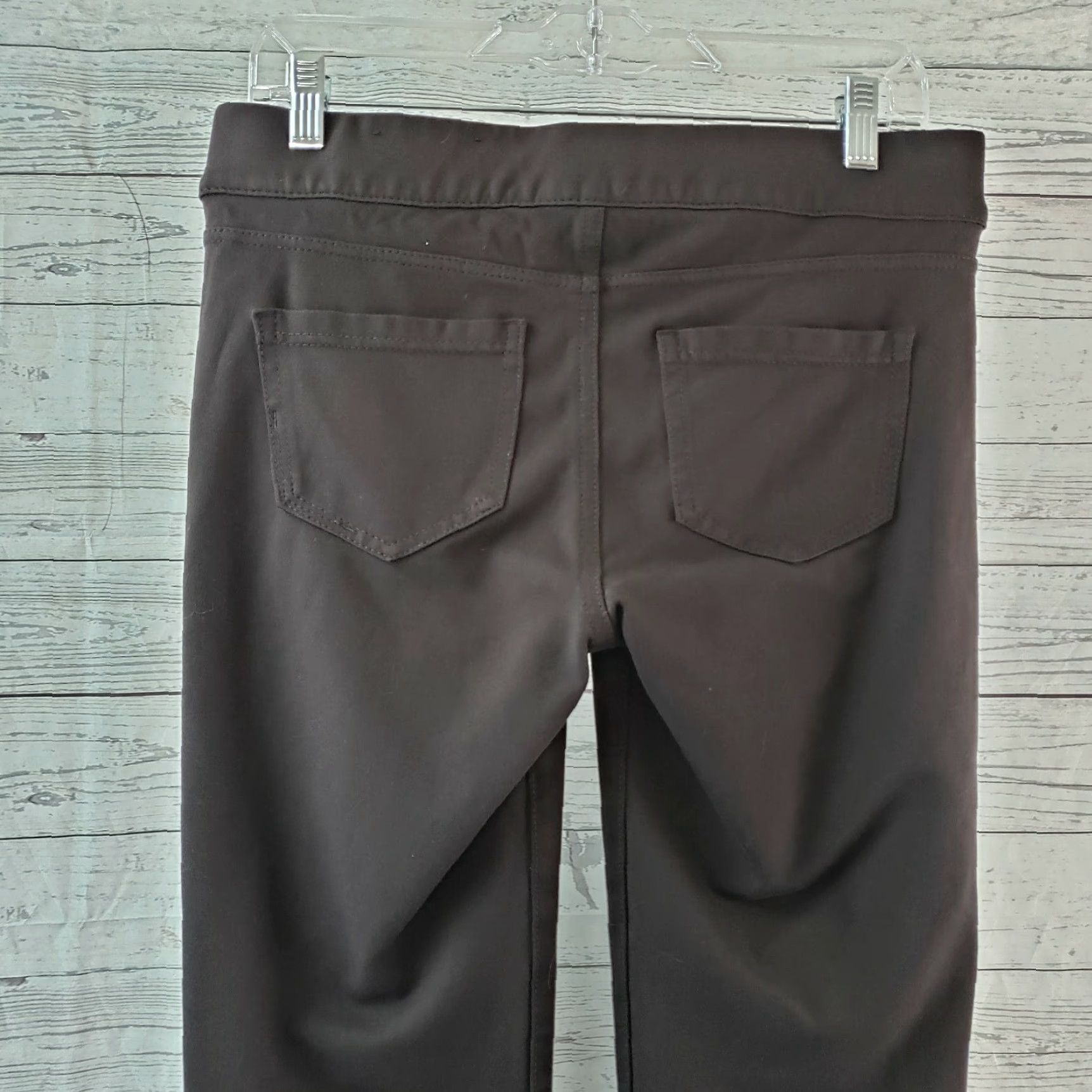 Vintage Liverpool Womens Sienna Pull On Legging Sz 8 Brown Cropped Ponte Knit Mid Rise Pants Size 30" / US 8 / IT 44 - 5 Thumbnail