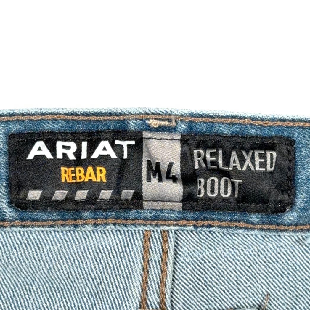 Ariat Ariat Jeans Mens 34x35 Blue Rebar M4 Relaxed Bootcut Denim Workwear Size US 34 / EU 50 - 4 Thumbnail