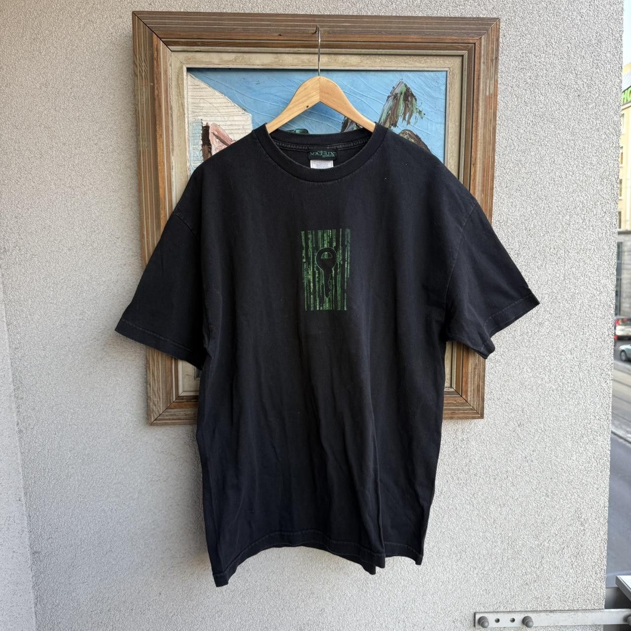 Vintage Vintage 90s Matrix Movie Graphic black cotton tee Size XL Size US XL / EU 56 / 4 - 1 Thumbnail