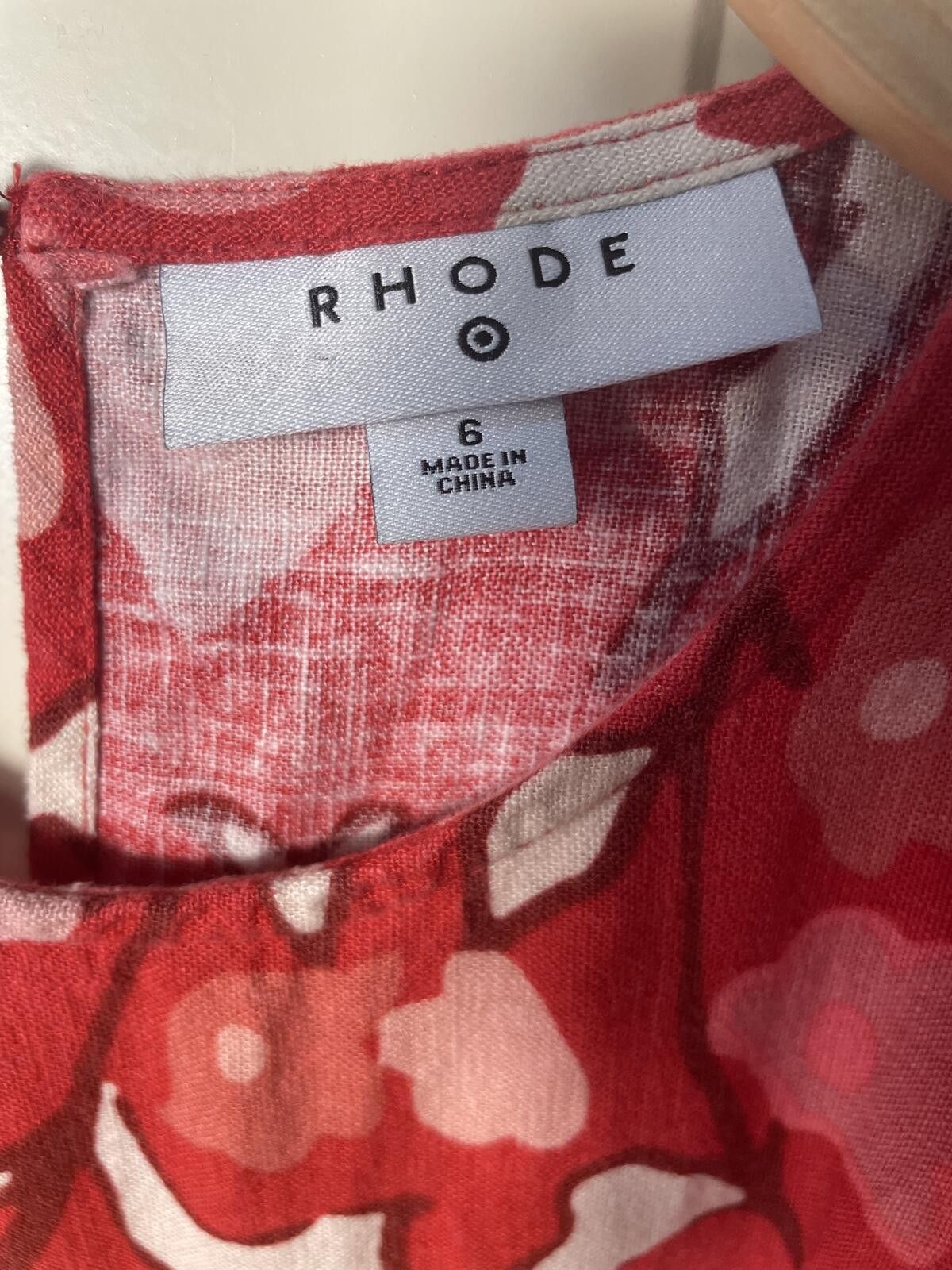 Roberto Cavalli Rhode Women's Zinnia Floral Bell Sleeve Linen Dress Sz 6 EUC Size M / US 6-8 / IT 42-44 - 2 Thumbnail