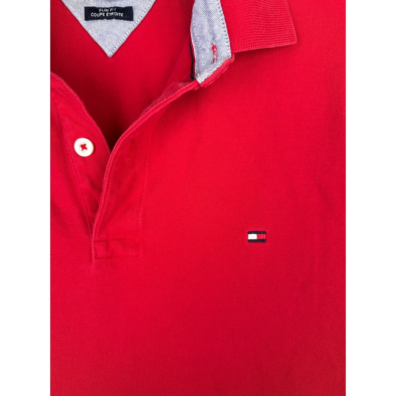 Tommy Hilfiger Tommy Hilfiger Polo Shirt Men Medium Red Slim Fit Short Sleeve 100% Cotton Knit Polo Shirt Slim Fit Red Men Medium Tommy Hilfiger Polo Shirt Size US M / EU 48-50 / 2 - 6 Thumbnail