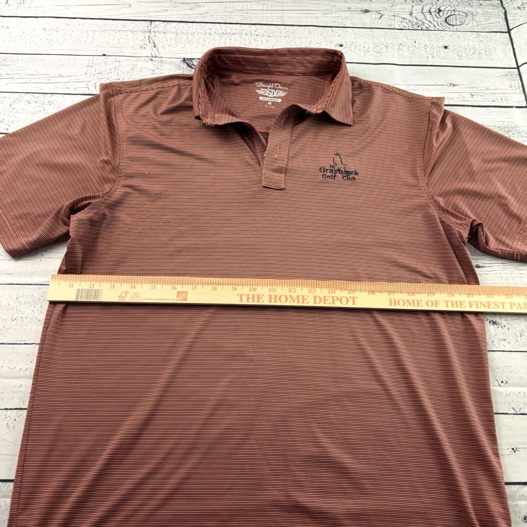 Vintage Straight Down Short Sleeve Golf Polo Shirt Men's M Grayhawk Performance Size US M / EU 48-50 / 2 - 5 Thumbnail