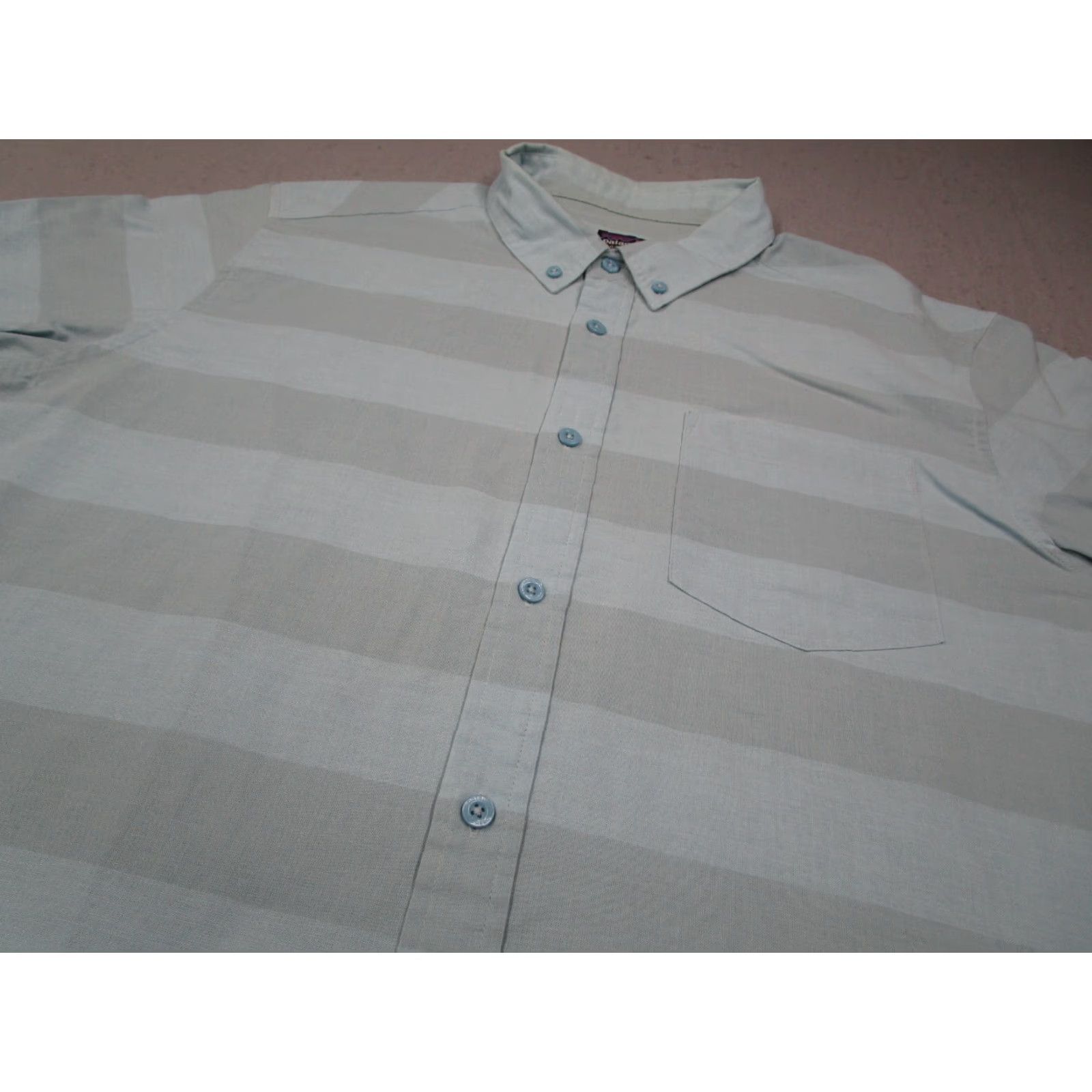 Patagonia Patagonia Shirt Mens Large Blue Bluffside Button Up Organic Cotton Blend Short Sleeve Size US L / EU 52-54 / 3 - 2 Thumbnail