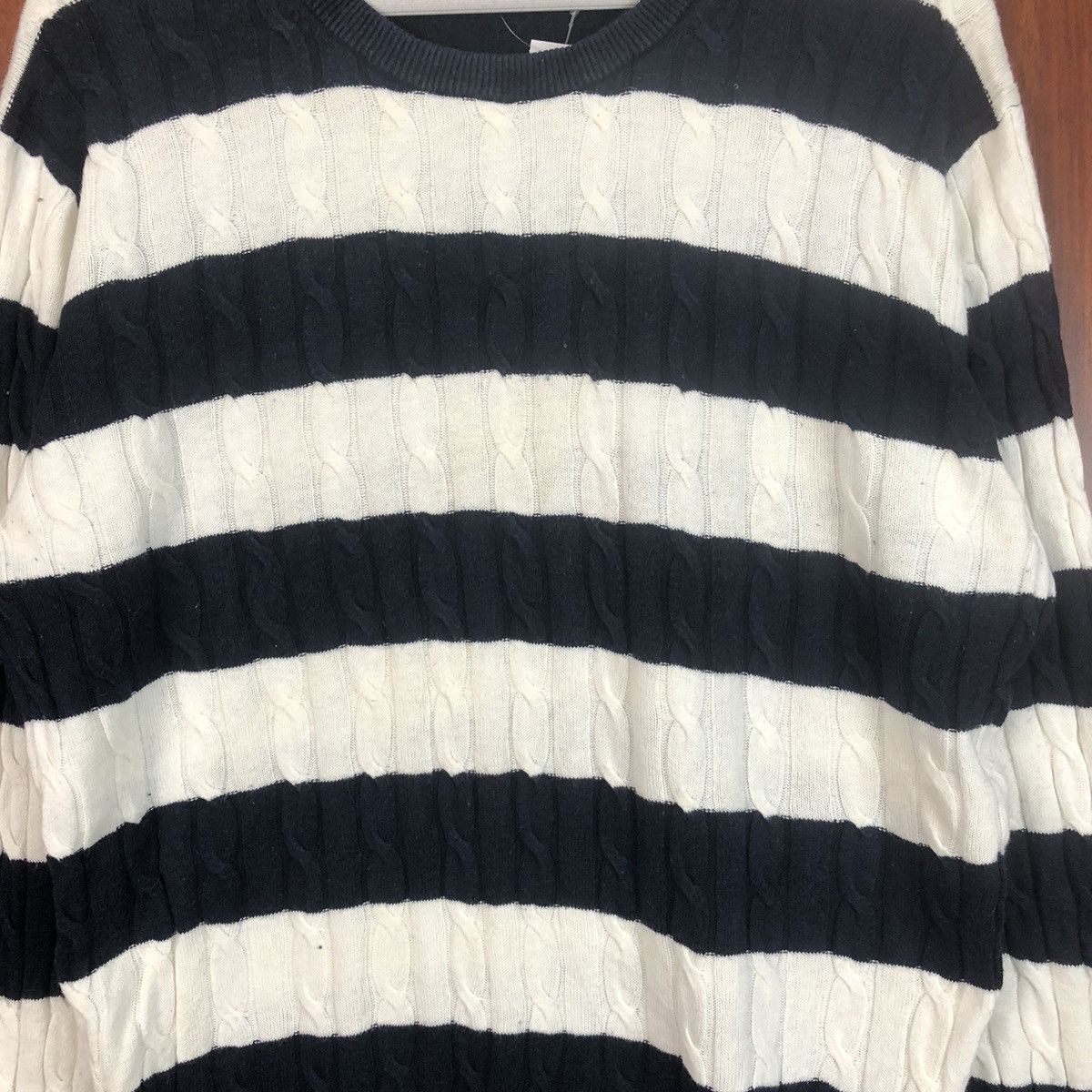 Homespun Knitwear × Solid and Striped Uniqlo Stripe vintage japan Dark Blue Knitwear #7494 Size XL / US 12-14 / IT 48-50 - 5 Thumbnail