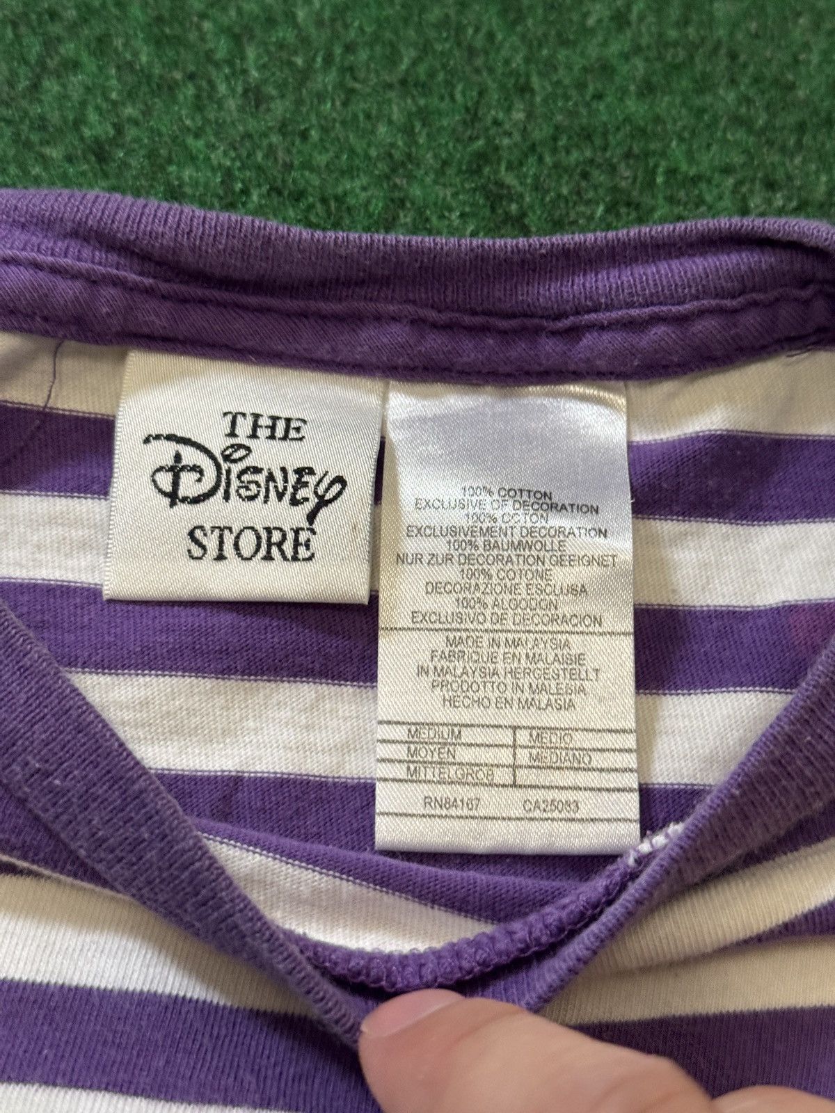 Disney Vintage 90s Lady And Tramp Retro Stripped Disney Baby Tee Size M / US 6-8 / IT 42-44 - 3 Thumbnail