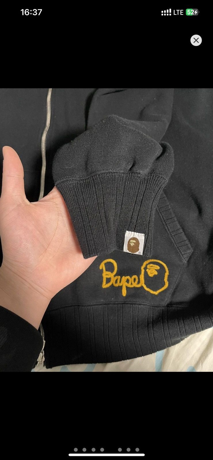 Bape Heavy Weight Cotton‼️ Bape Embroidered Logo Zip Up Hoodie Size US XL / EU 56 / 4 - 5 Thumbnail