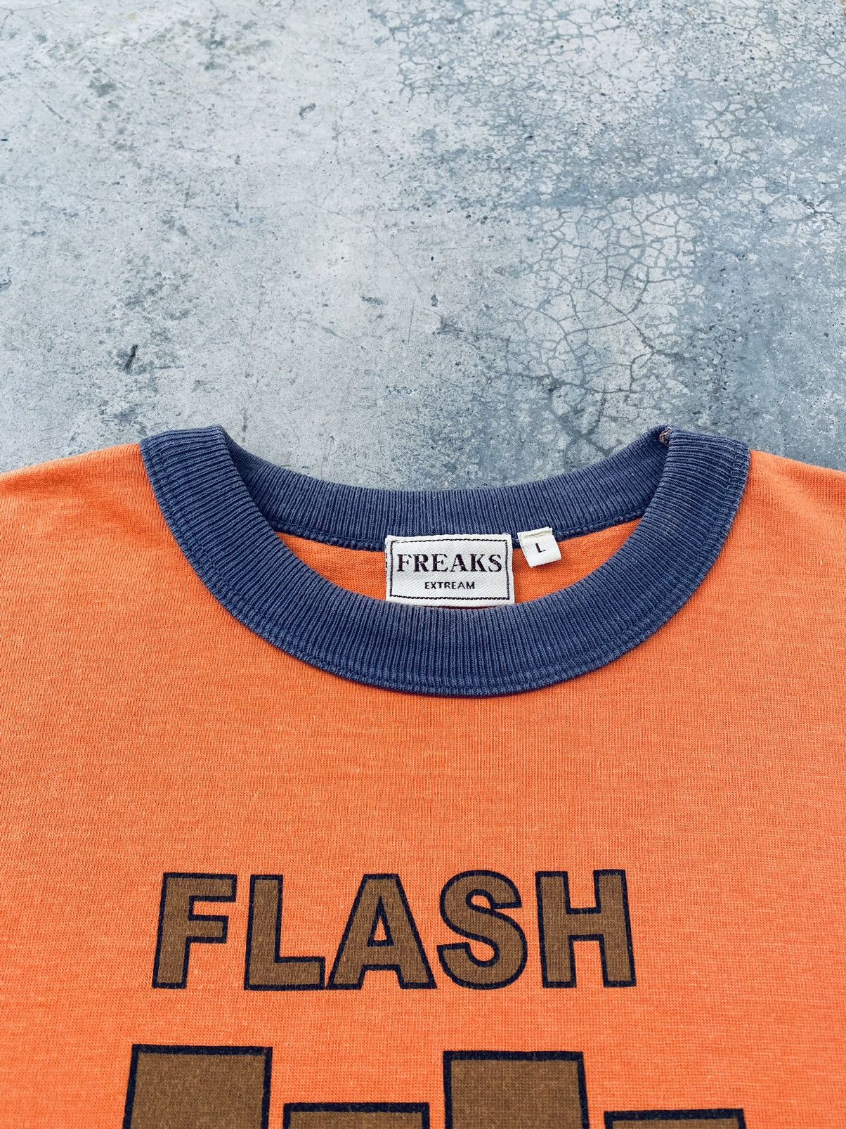 Japanese Brand Vintage Flash Back Rip Off Black Flag Ringer Tees Size US M / EU 48-50 / 2 - 4 Thumbnail