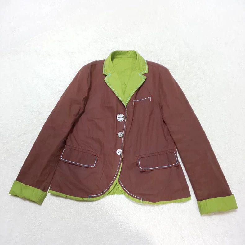 Kenzo KENZO Vintage retro double-sided cut jacket coat Size M / US 6-8 / IT 42-44 - 1 Thumbnail