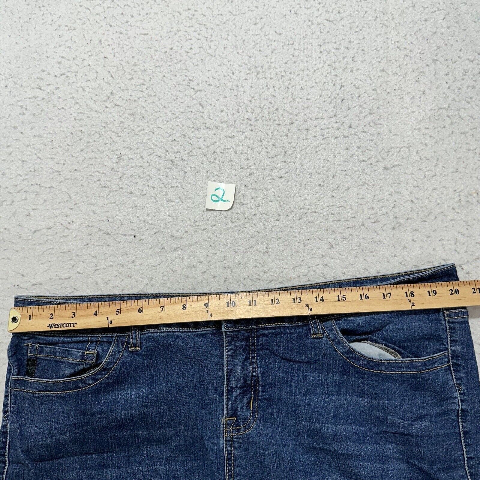 Other Torrid 20 Short Skinny Mid Rise Stretch Blue Jeans 40x28 Size 42" / US 20 - 10 Thumbnail