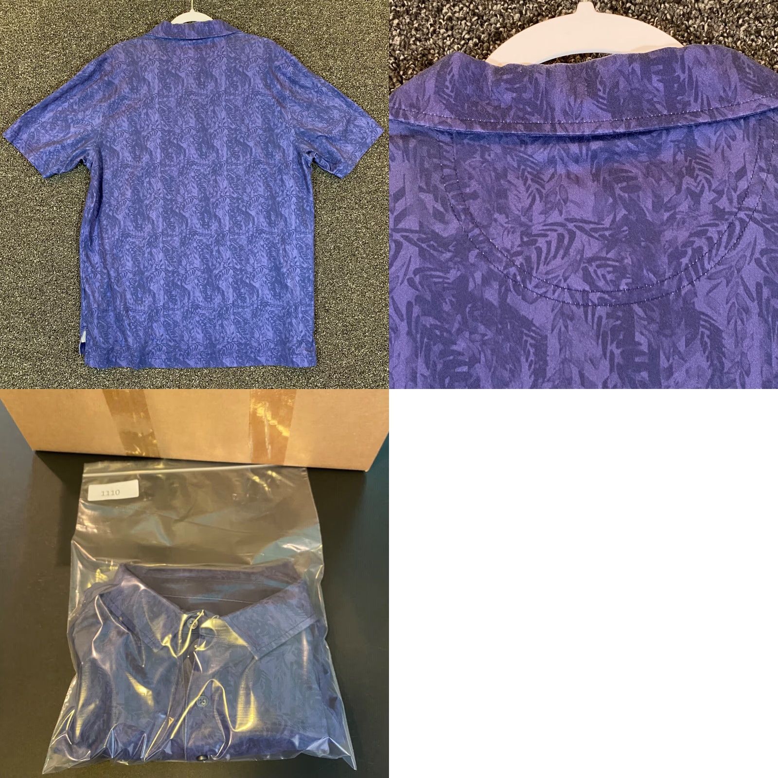 Vintage Bobby Jones Polo Shirt Mens Large Blue Floral Golf Rehoboth CC S/S Size US L / EU 52-54 / 3 - 8 Thumbnail
