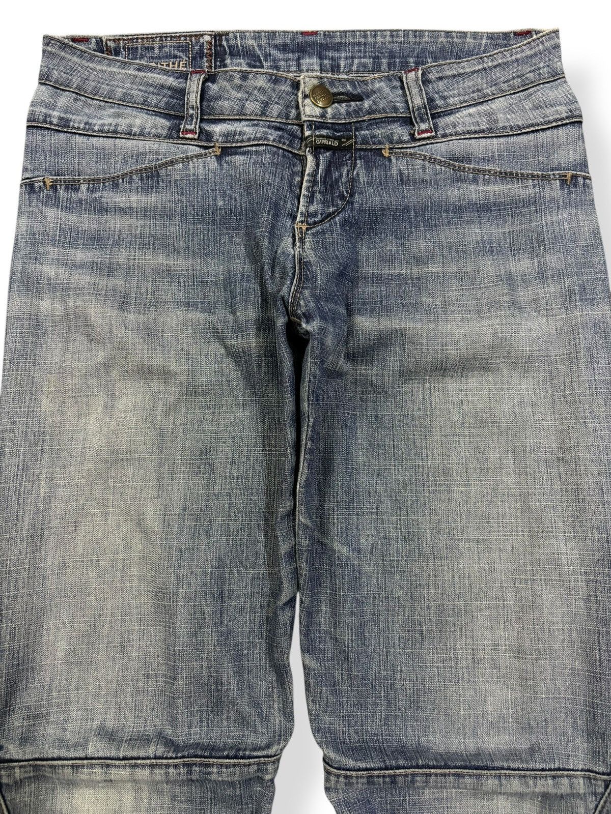 Marithe + Francois Girbaud Vintage Marithe Francois Girbaud Flare Distressed Jeans Size 29" - 3 Thumbnail