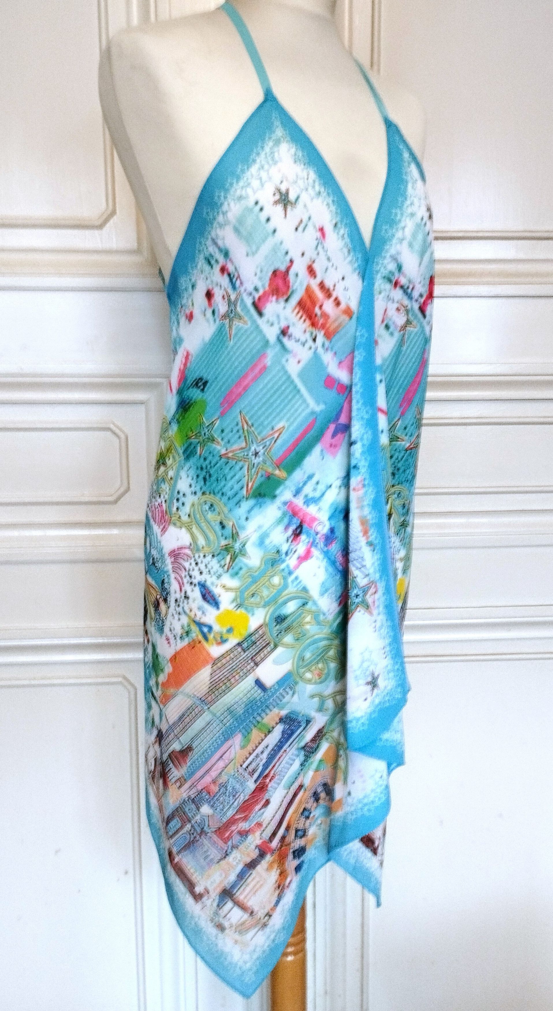 Designer Nathalie Chaize Creatrice Robe Carrés de Voile Las Vegas T M Size M / US 6-8 / IT 42-44 - 9 Thumbnail