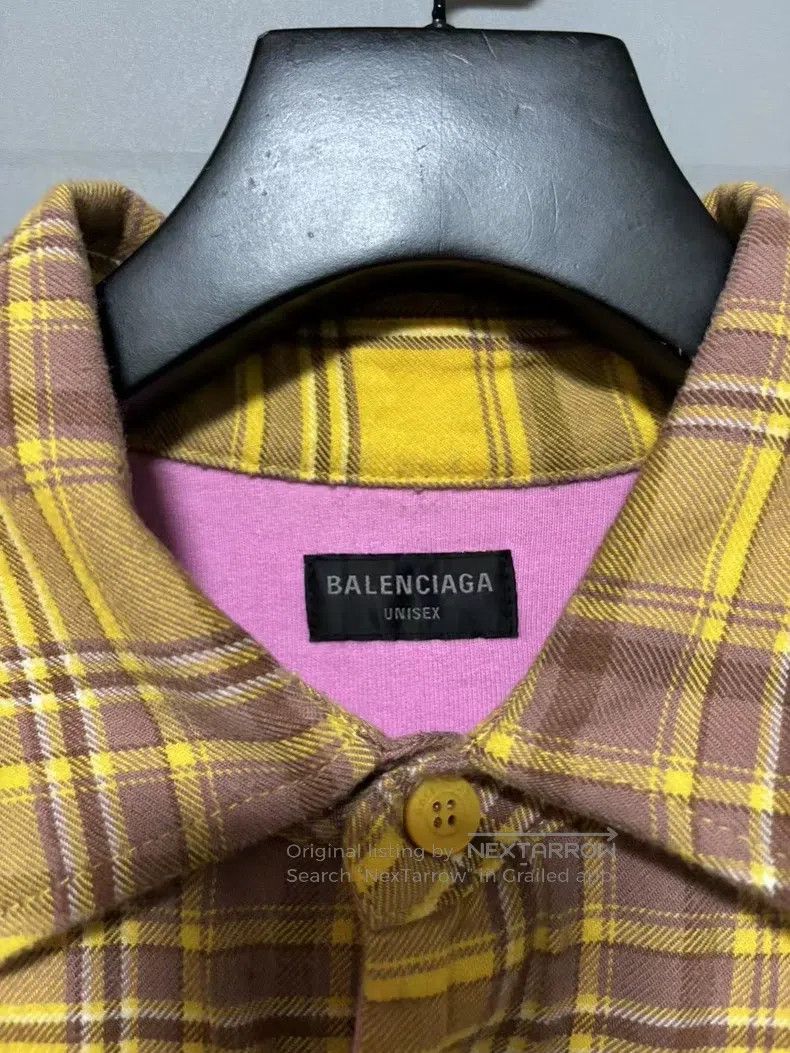 Balenciaga Balenciaga Plaid shirt with cotton jacket Size US M / EU 48-50 / 2 - 3 Thumbnail