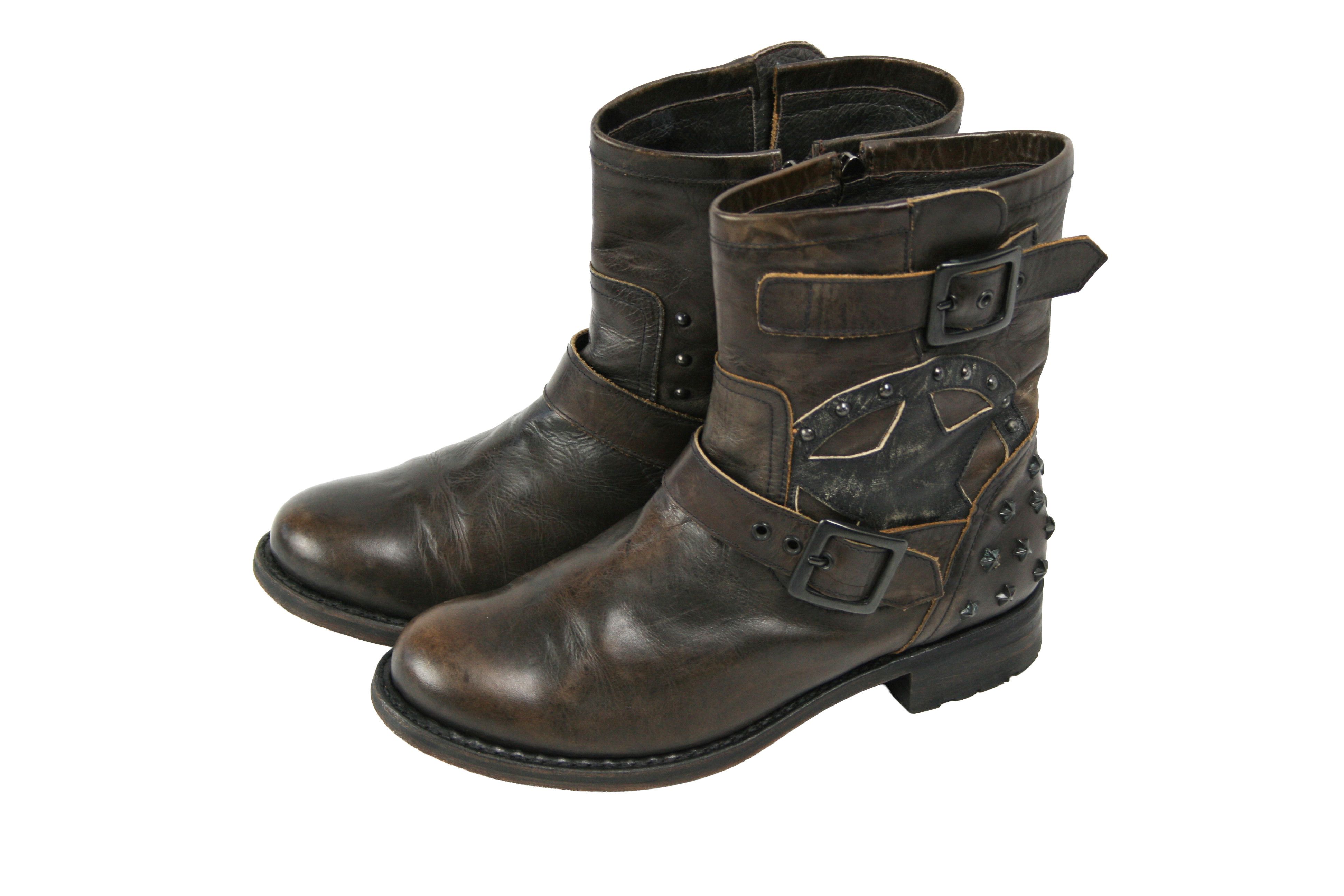 Sendra Rockstuds Y2K Engineered Biker Boots Size US 9 / IT 39 - 3 Thumbnail