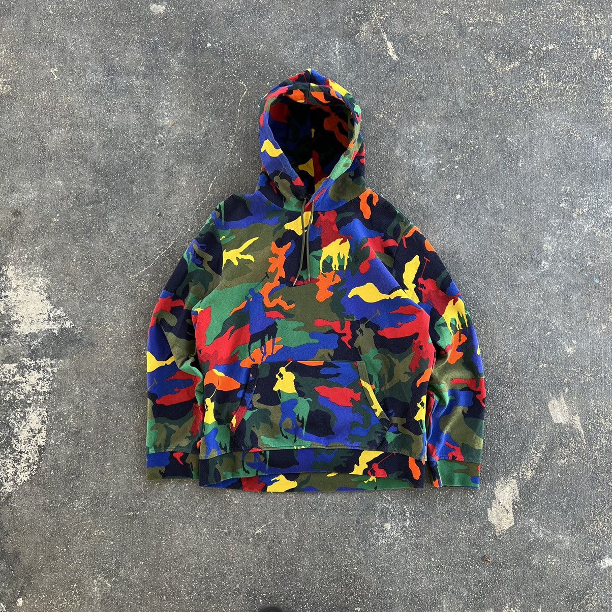 image of Polo Ralph Lauren x Vintage Y2K Polo By Ralph Laurent Camo Hoodie, Men's (Size XL)