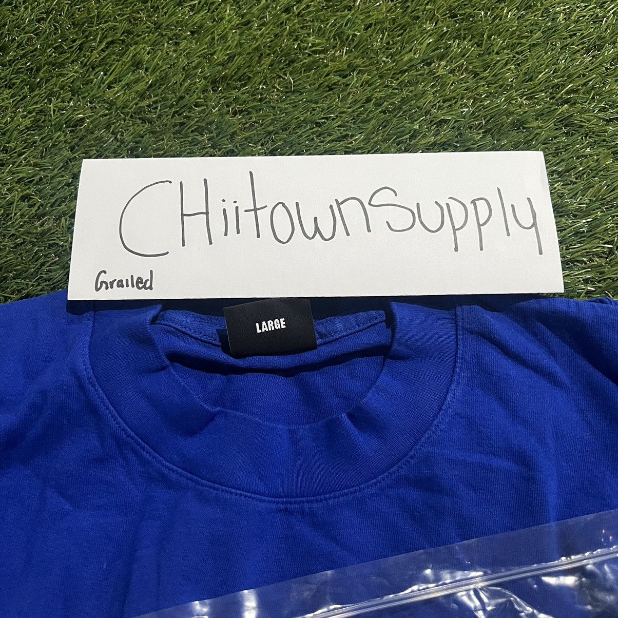 Revenge Revenge Basic Embroidered Logo Tee Blue Size Large Size US L / EU 52-54 / 3 - 4 Thumbnail