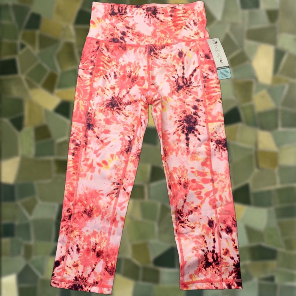 Vintage Ideology Womens Leggings XS Pink Tie-Dye Built-In Pocket Hi-Rise Cropped UPF 50 Size 26" / US 2 / IT 38 - 1 Thumbnail