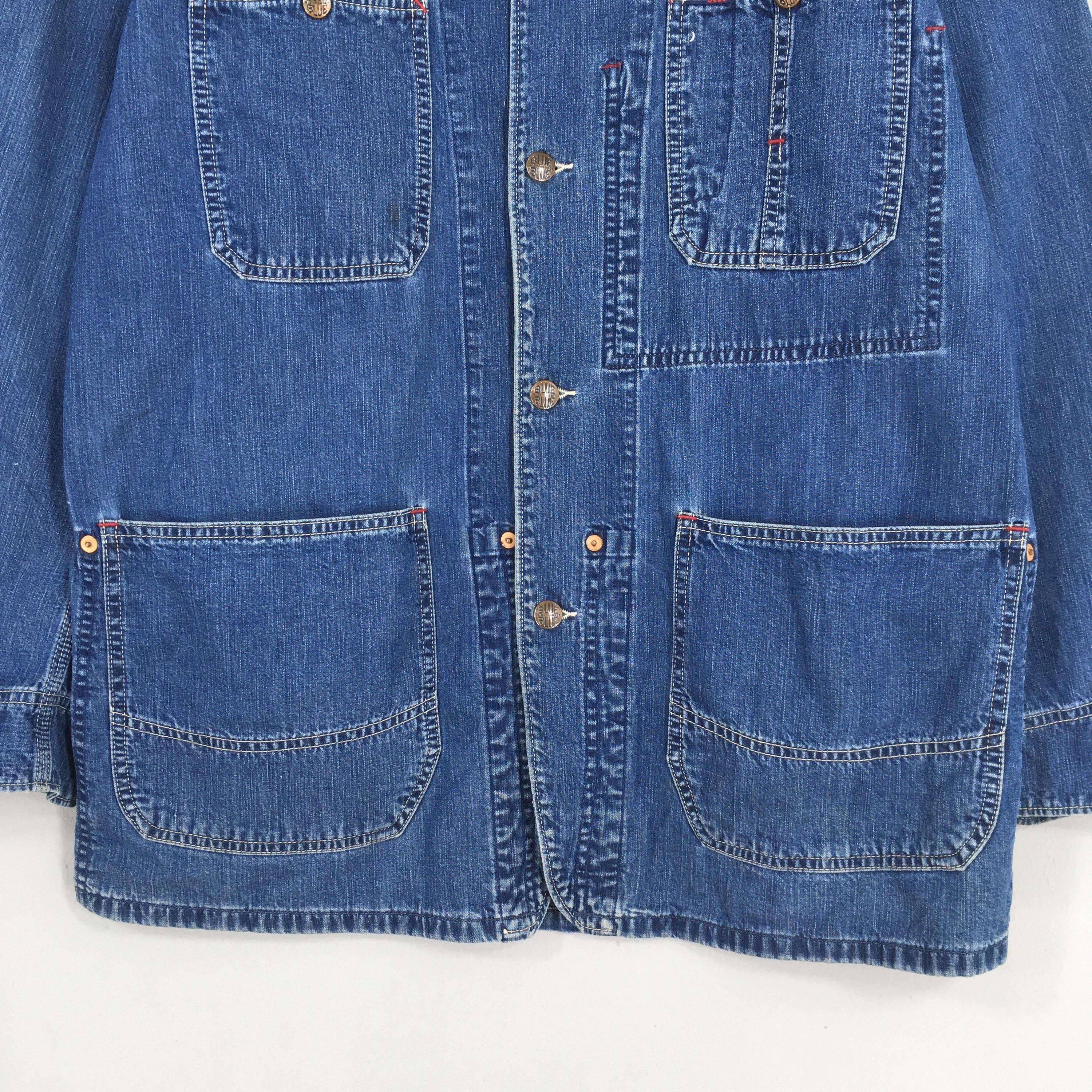 Blue Blue Japan Vintage Blue Blue Arigato Japan Denim Jacket Large Size US L / EU 52-54 / 3 - 3 Thumbnail