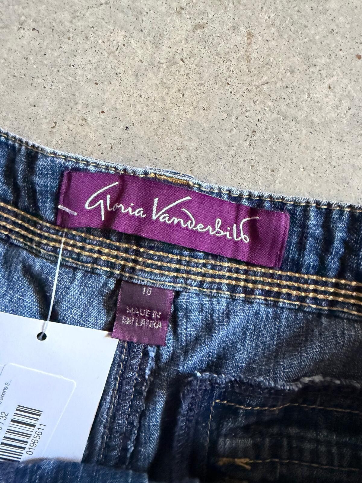 Other Y2K Blue Denim Square Pocket Wmns Shorts Sz 32 Size US 32 / EU 48 - 4 Thumbnail