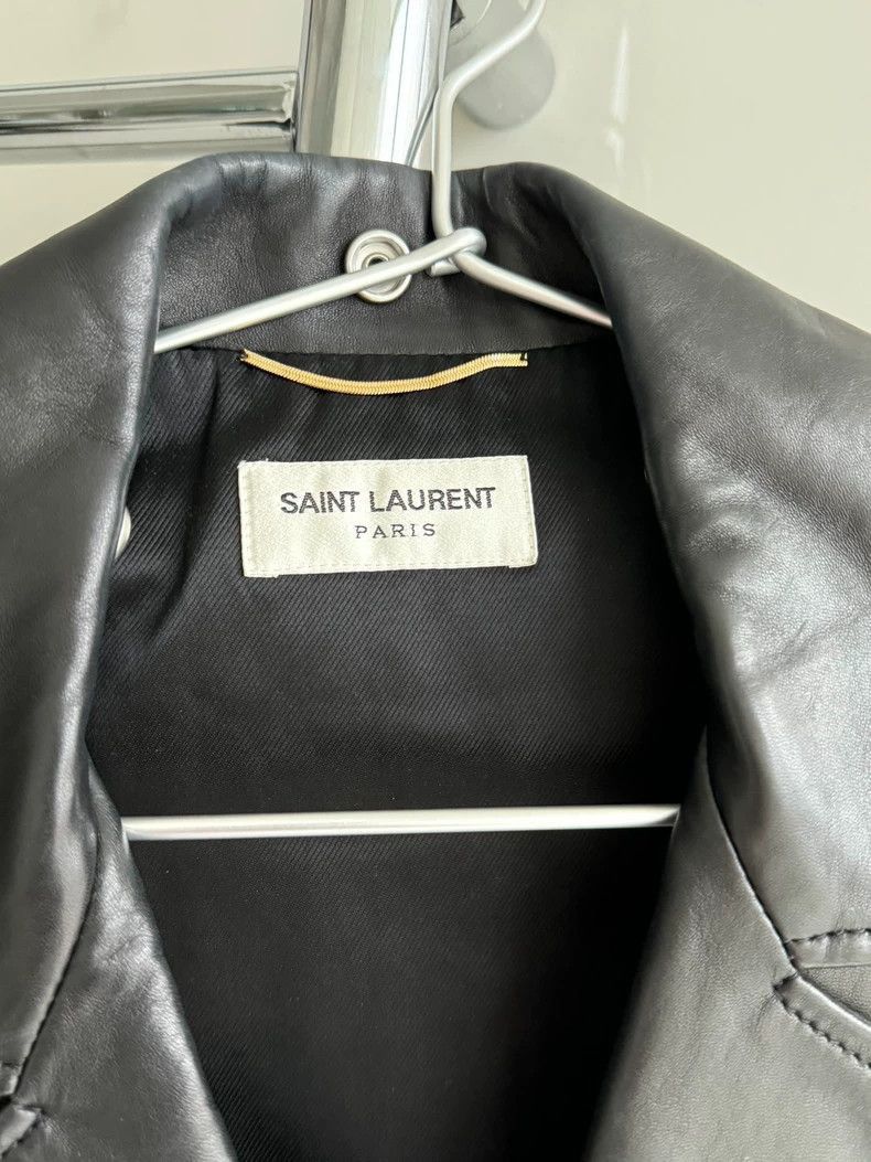 Saint Laurent Paris Saint Laurent Paris Classic Black Leather Biker Jacket for Size US S / EU 44-46 / 1 - 2 Thumbnail