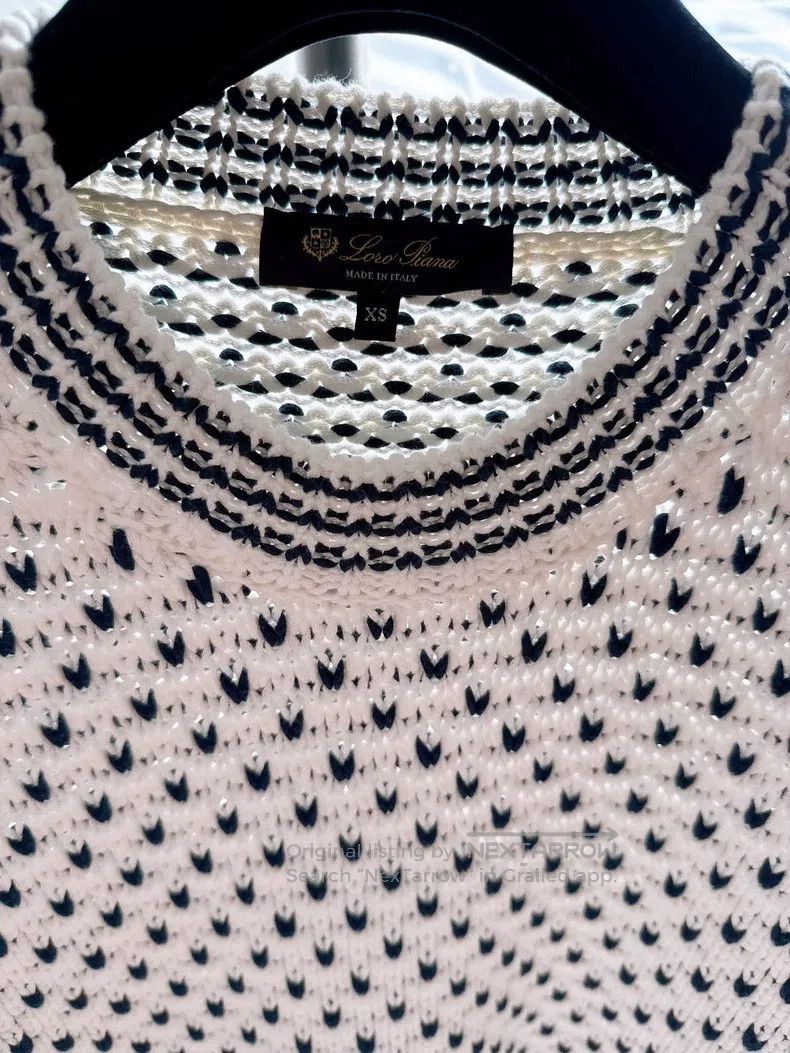 Loro Piana Loro Piana Lady's Pure Cotton Knit Top Size XS / US 0-2 / IT 36-38 - 3 Thumbnail