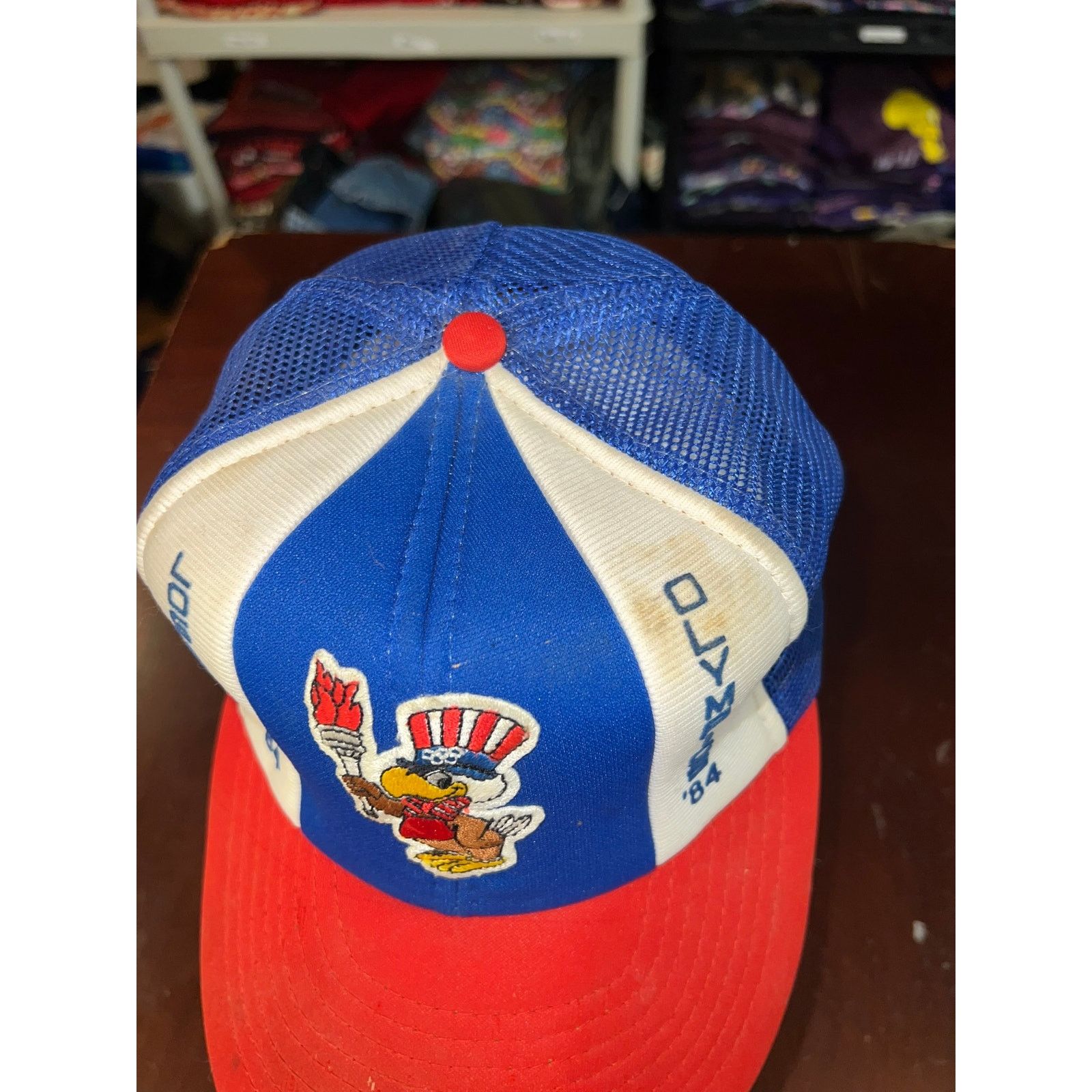 Vintage Vintage Los Angeles Olympics Snapback Trucker Hat Cap VTG Size ONE SIZE - 4 Thumbnail