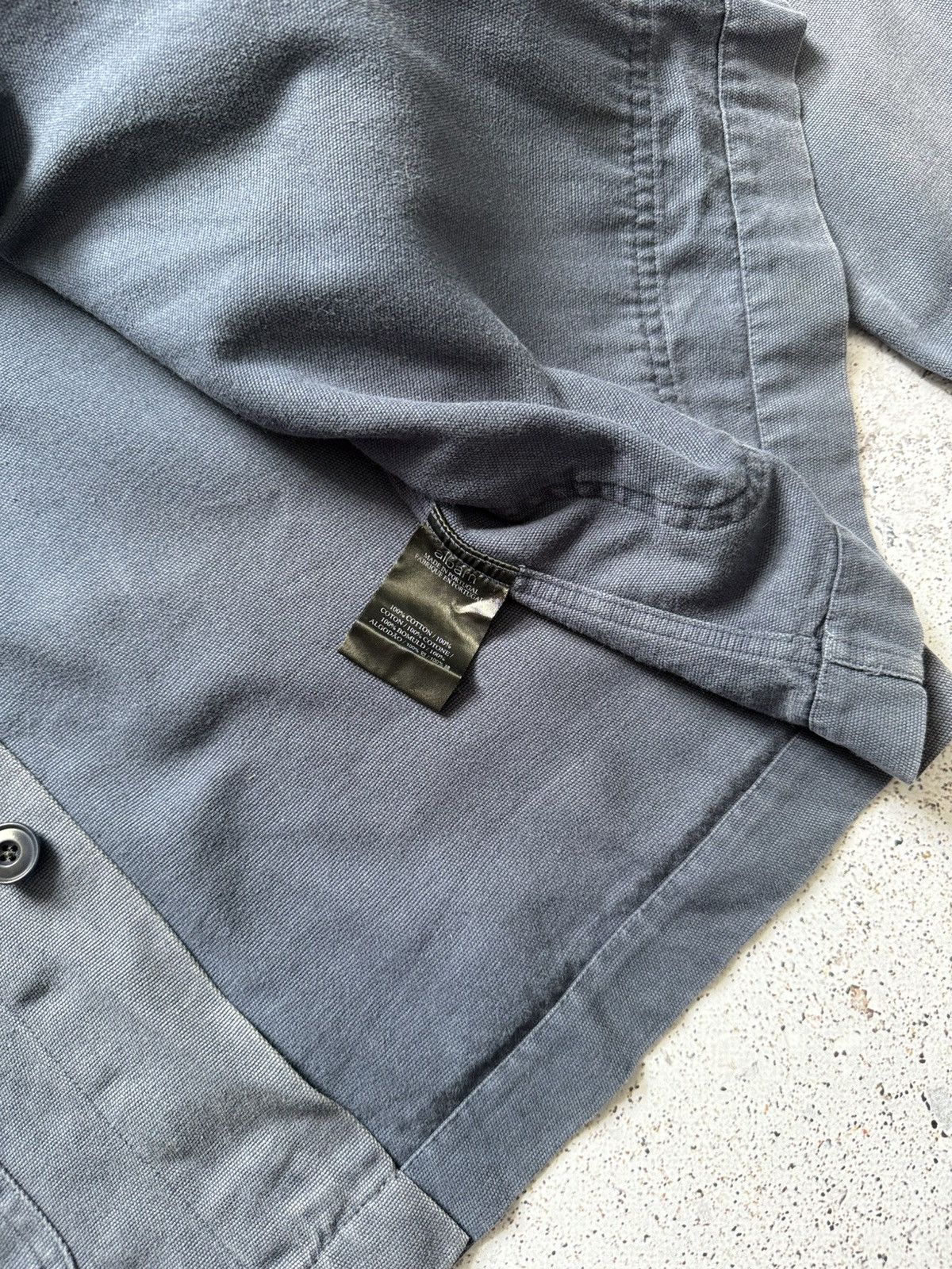 Albam Albam Chore Navy Striped Jacket Overshirt Size L Longsleeve Size US L / EU 52-54 / 3 - 7 Thumbnail